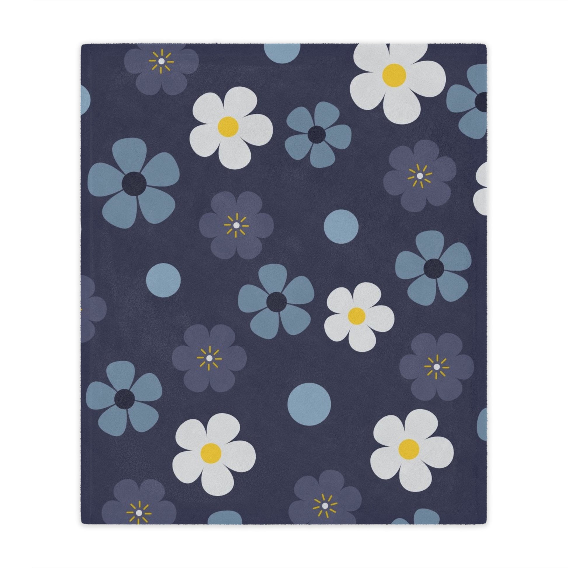 Cozy Floral Minky Blanket | Soft Throw for Baby