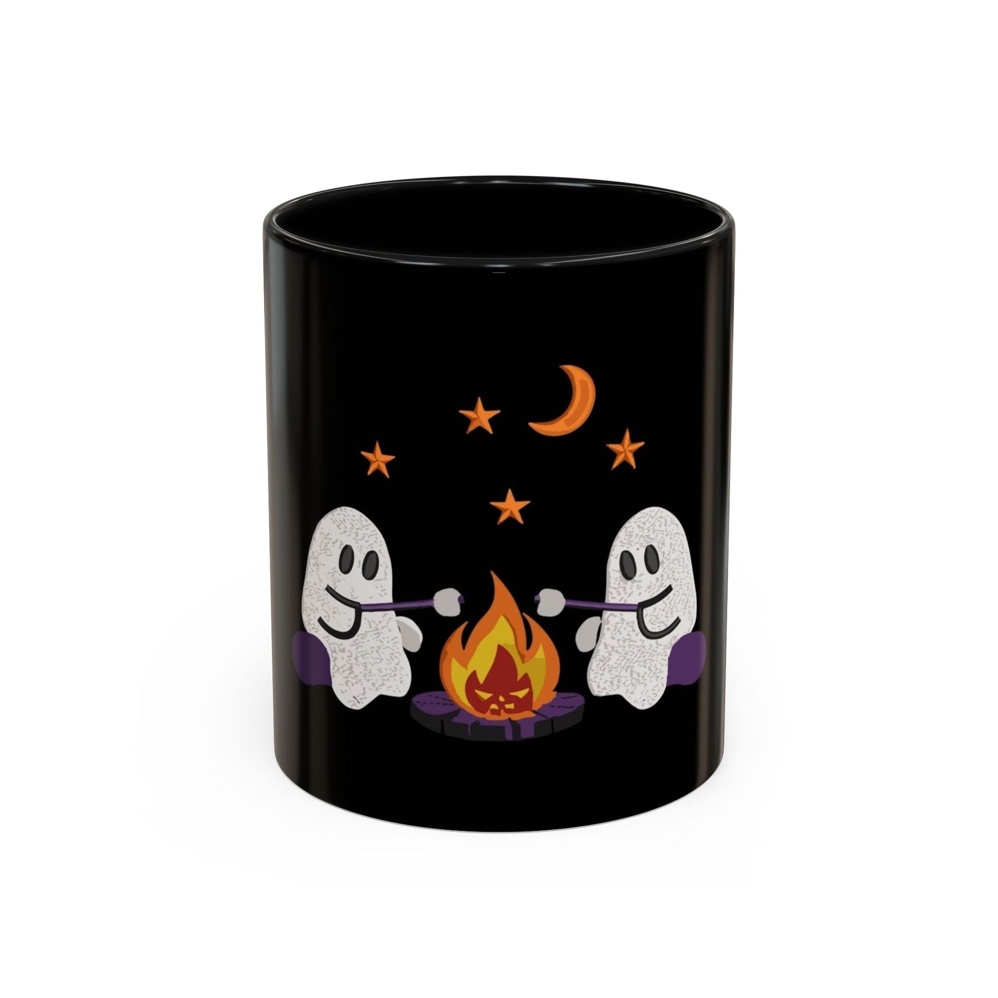 Ghostly Campfire Accent Coffee Mug - Halloween Decor