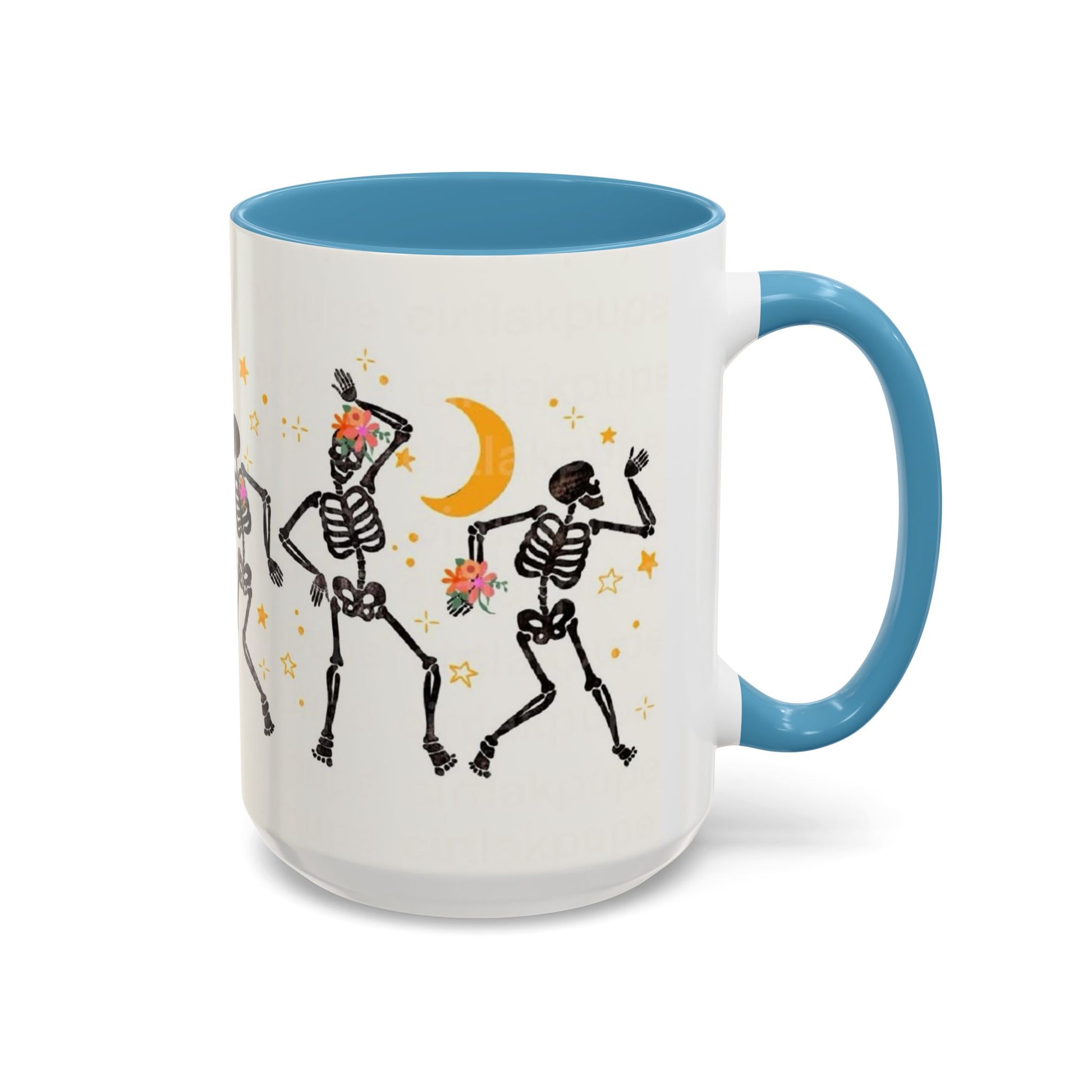 Whimsical Skeleton Dancing Mug - Perfect for Halloween