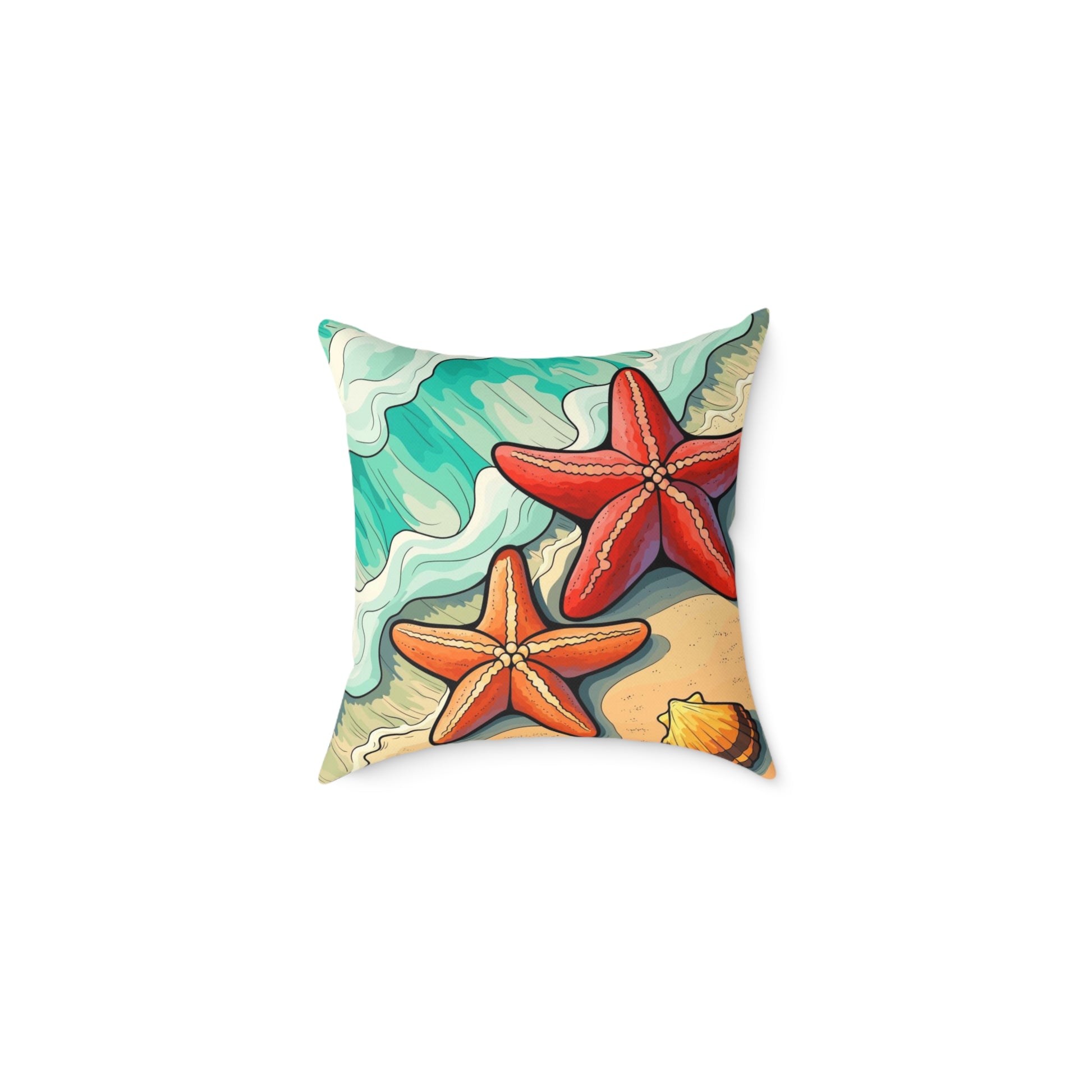 Coastal Starfish Pillow - Beach Decor