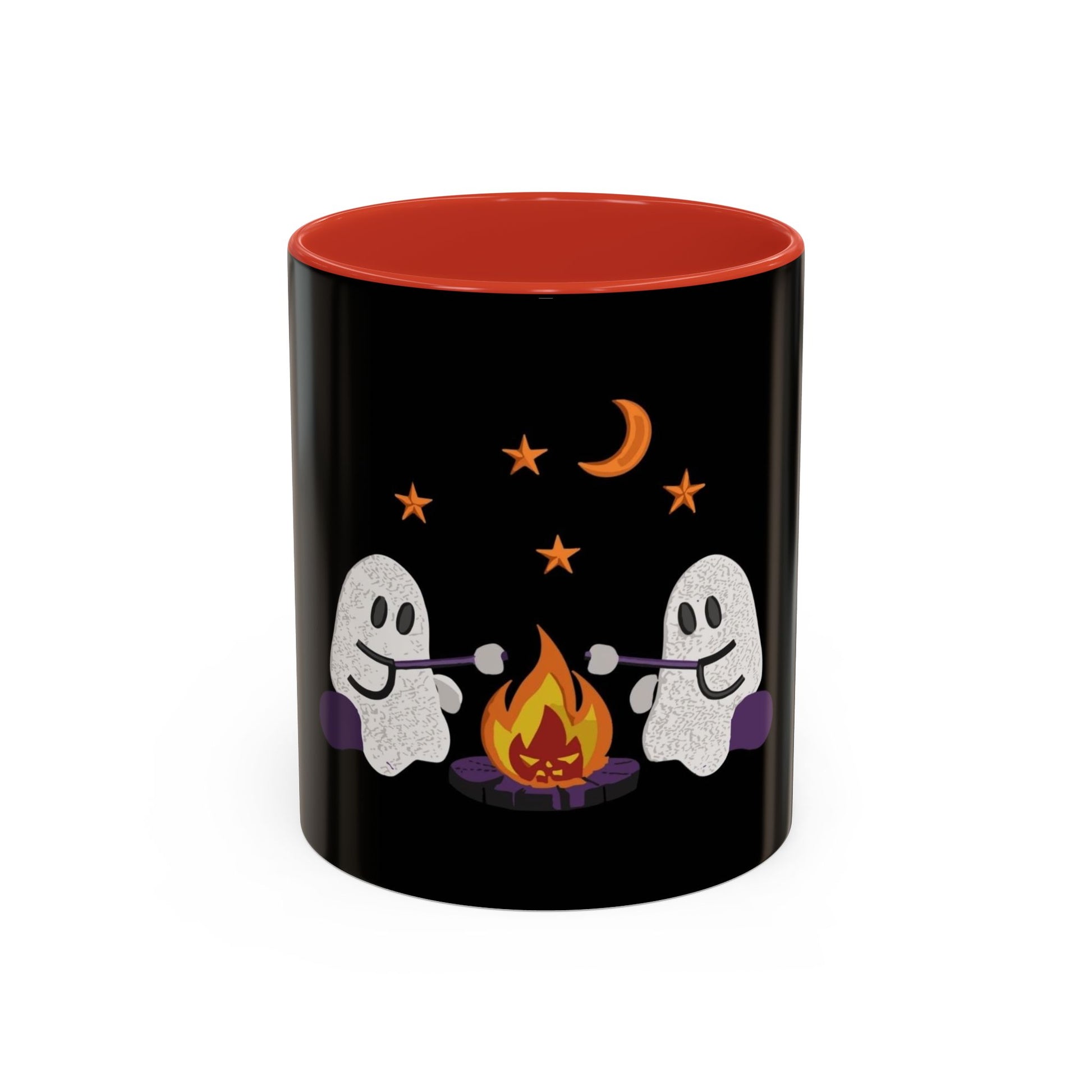 Ghostly Campfire Accent Coffee Mug - Halloween Decor