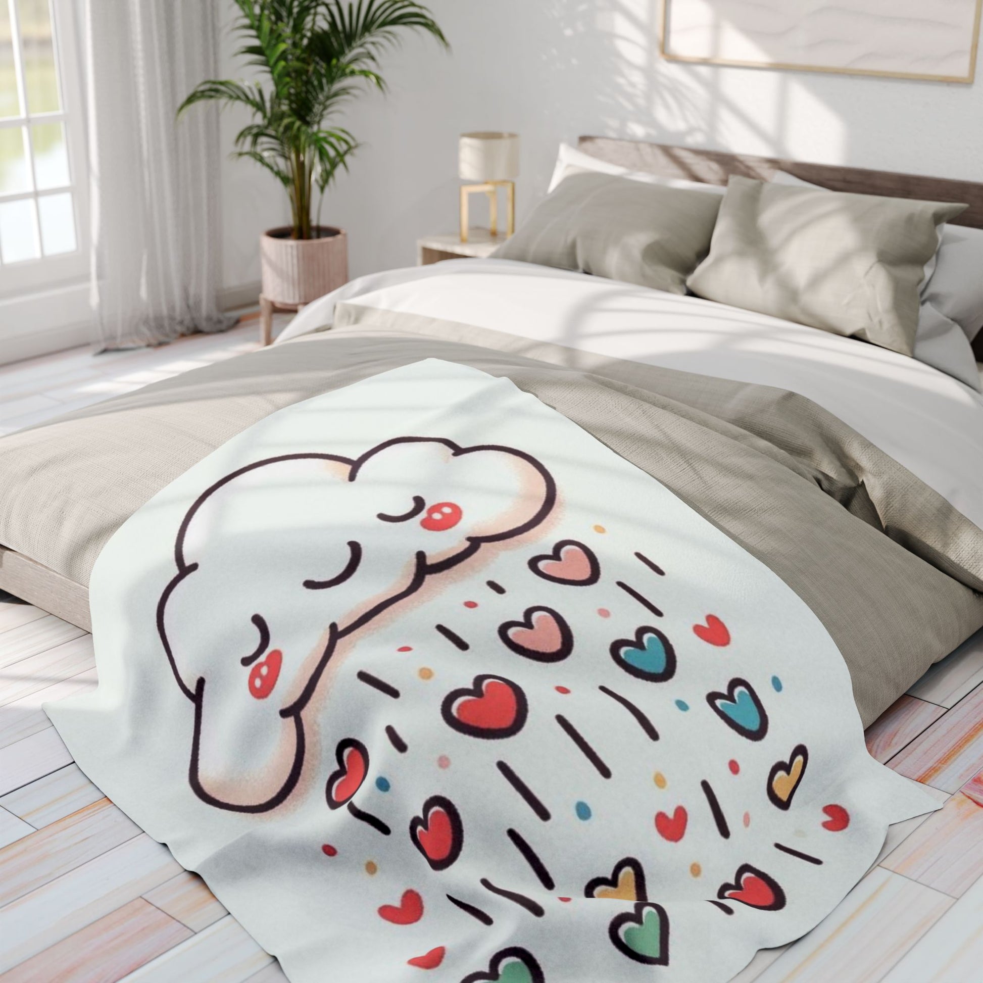 Smiling Cloud Fleece Blanket