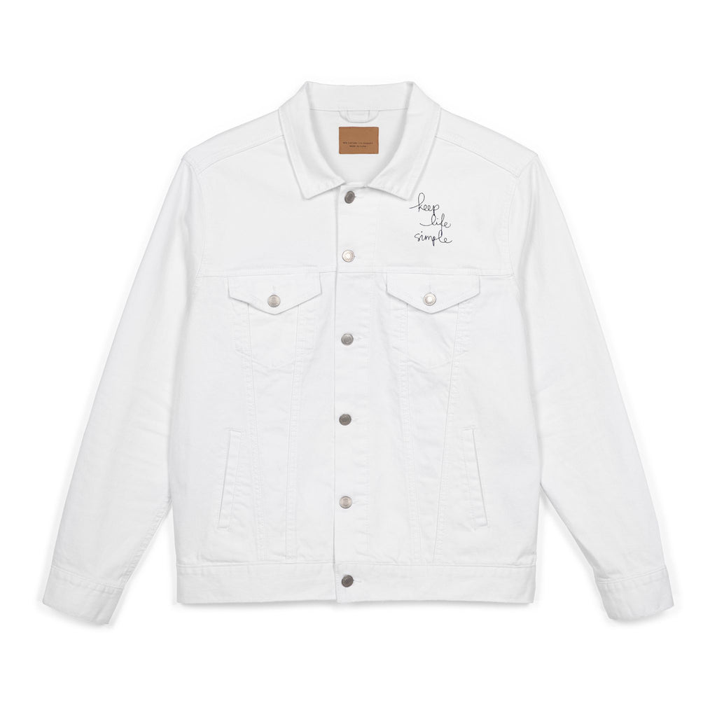 Chic Embroidered unisex Denim Jacket