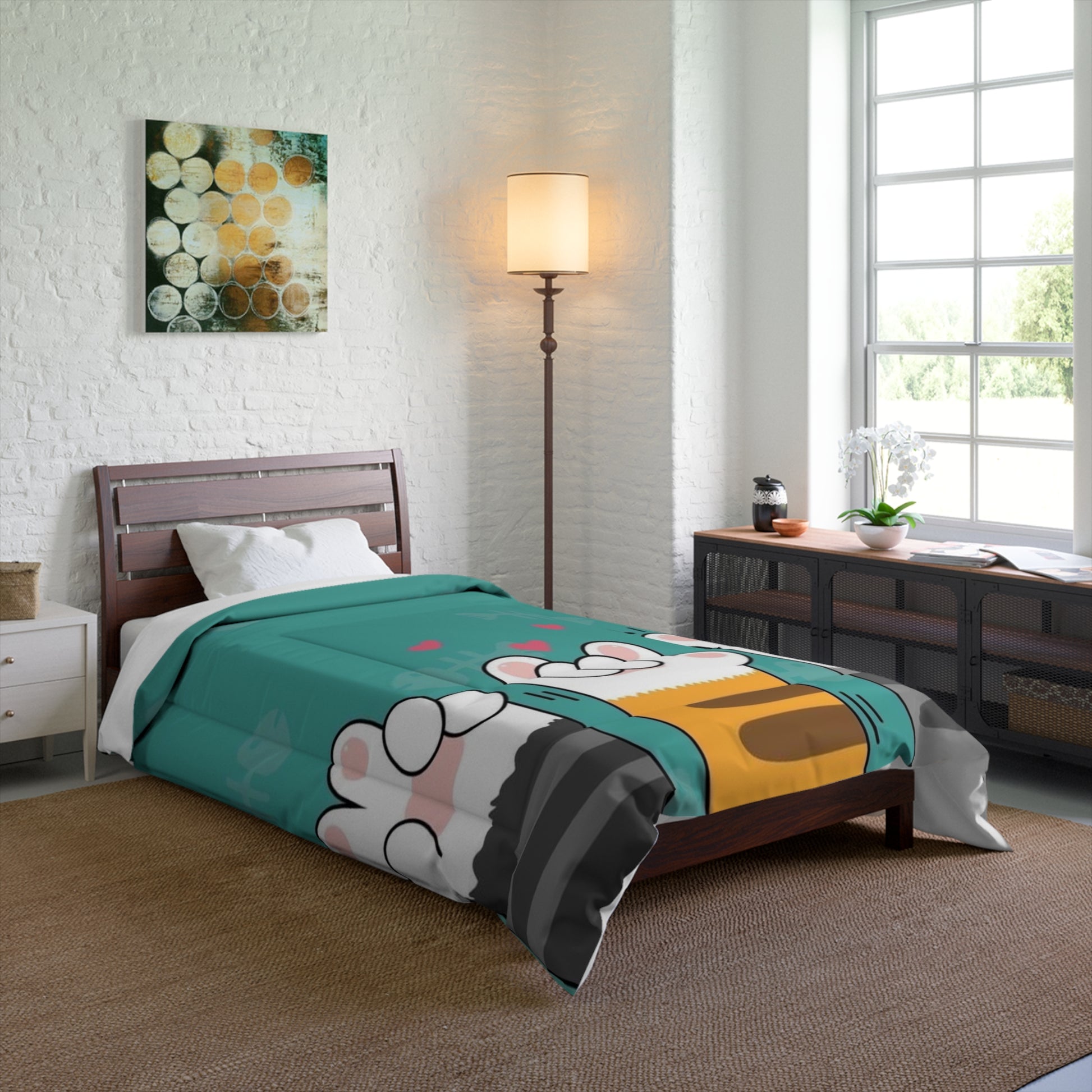Cute Cat Paw Comforter - Cozy Bedding for Animal Lovers