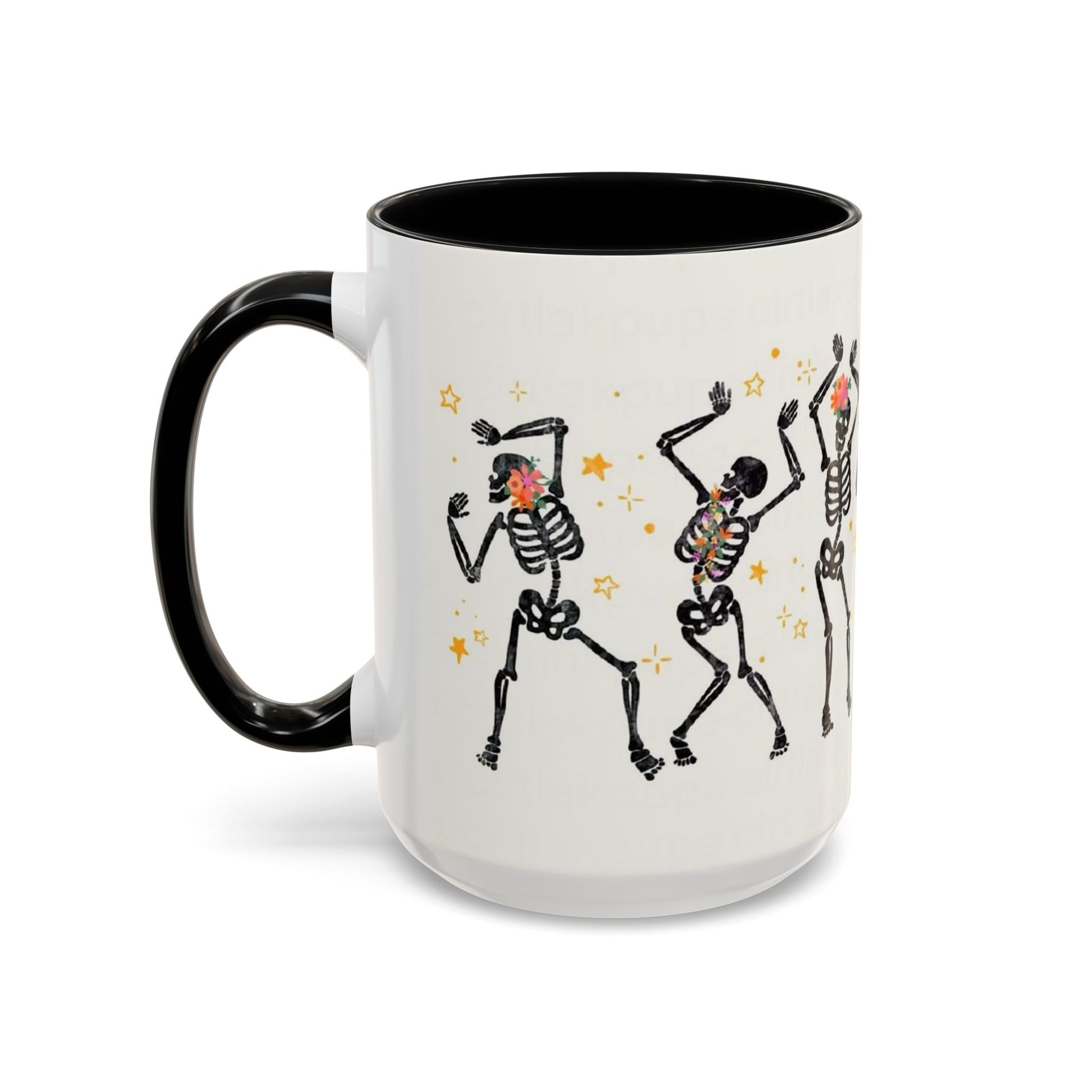 Whimsical Skeleton Dancing Mug - Perfect for Halloween