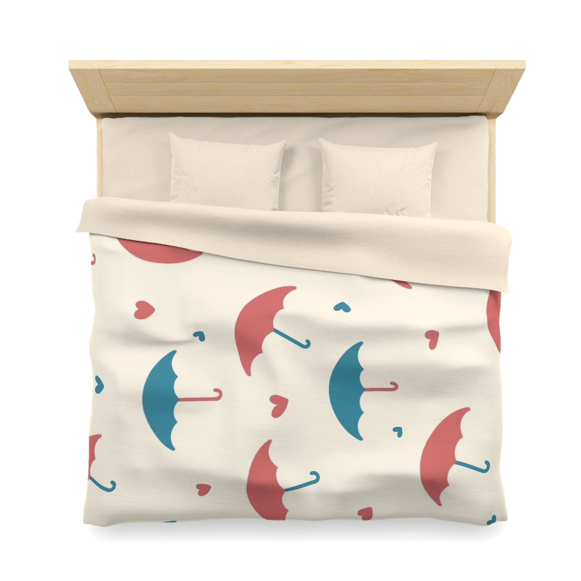 Charming Umbrella Microfiber Duvet Cover