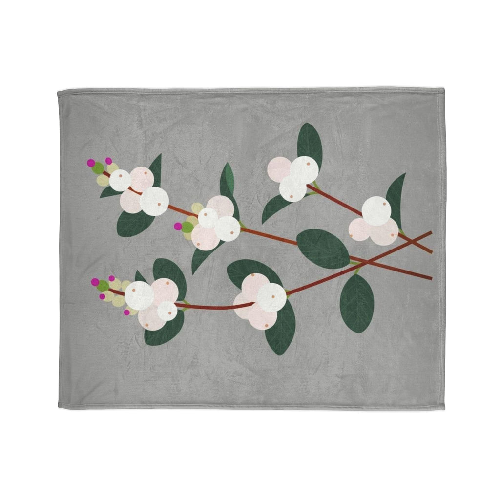 Cozy Floral Blanket with Soft Polyester - Perfect for Home Decor
