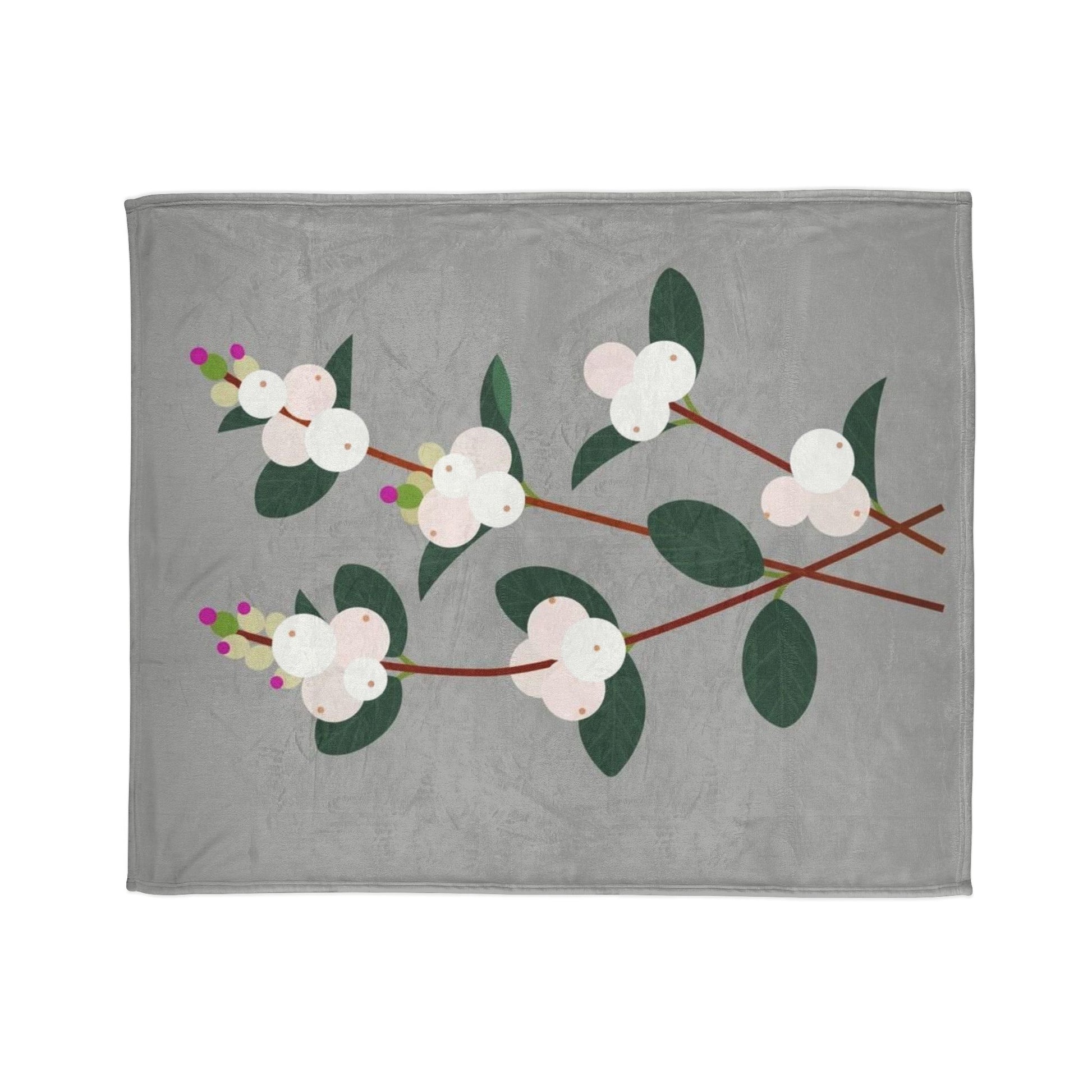 Cozy Floral Blanket with Soft Polyester - Perfect for Home Decor