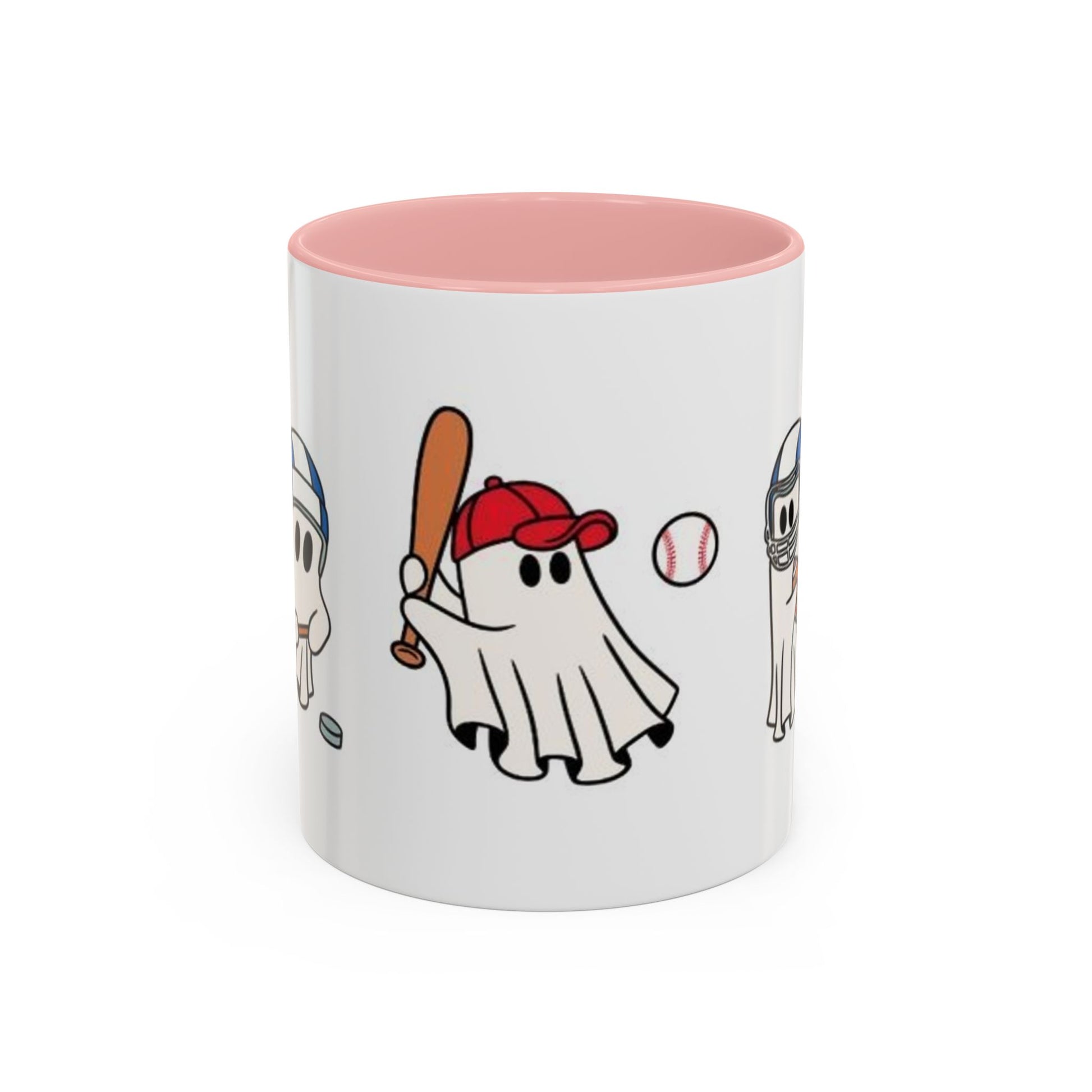 Whimsical Sports Ghost Coffee Mug - Fun Ghost Drawing