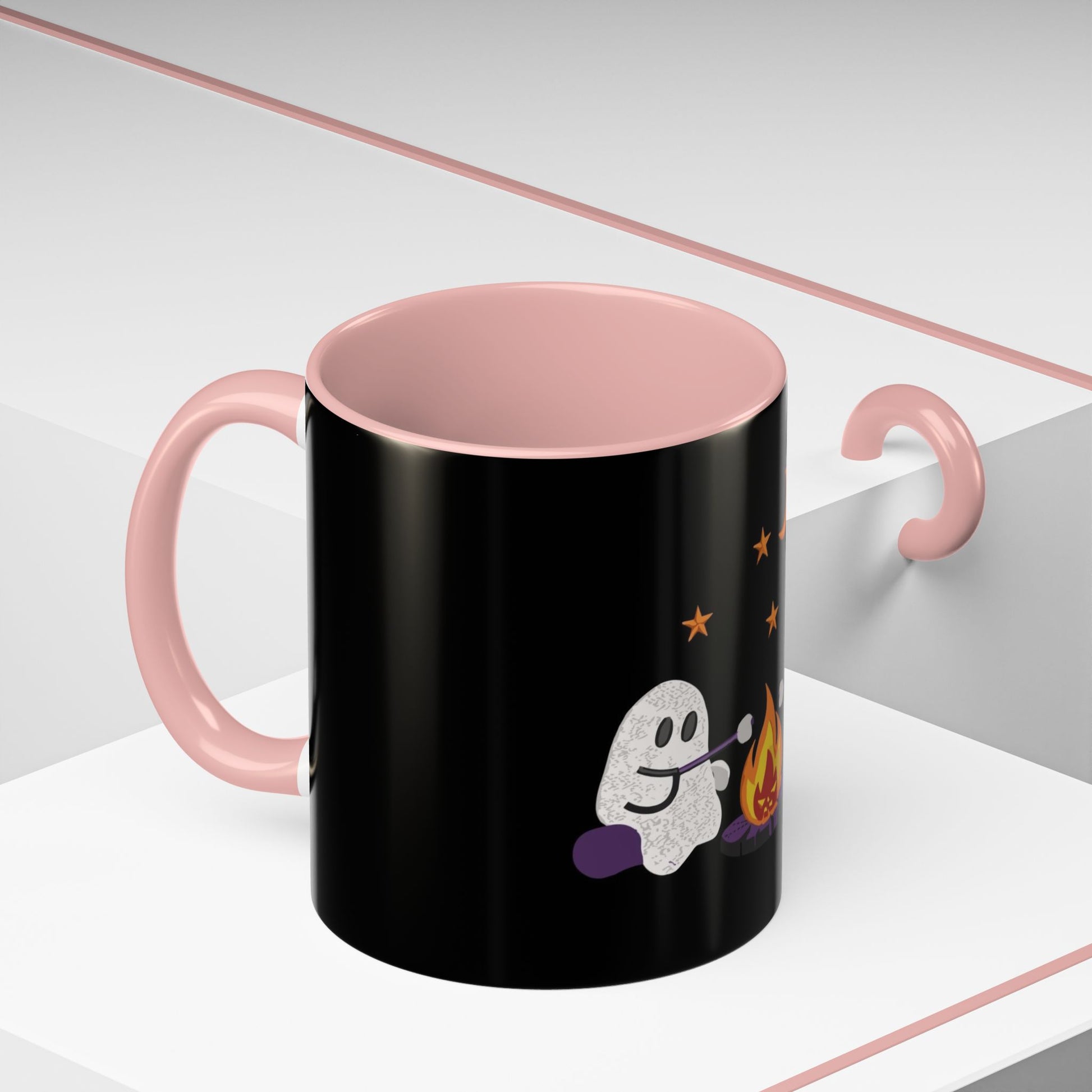 Ghostly Campfire Accent Coffee Mug - Halloween Decor
