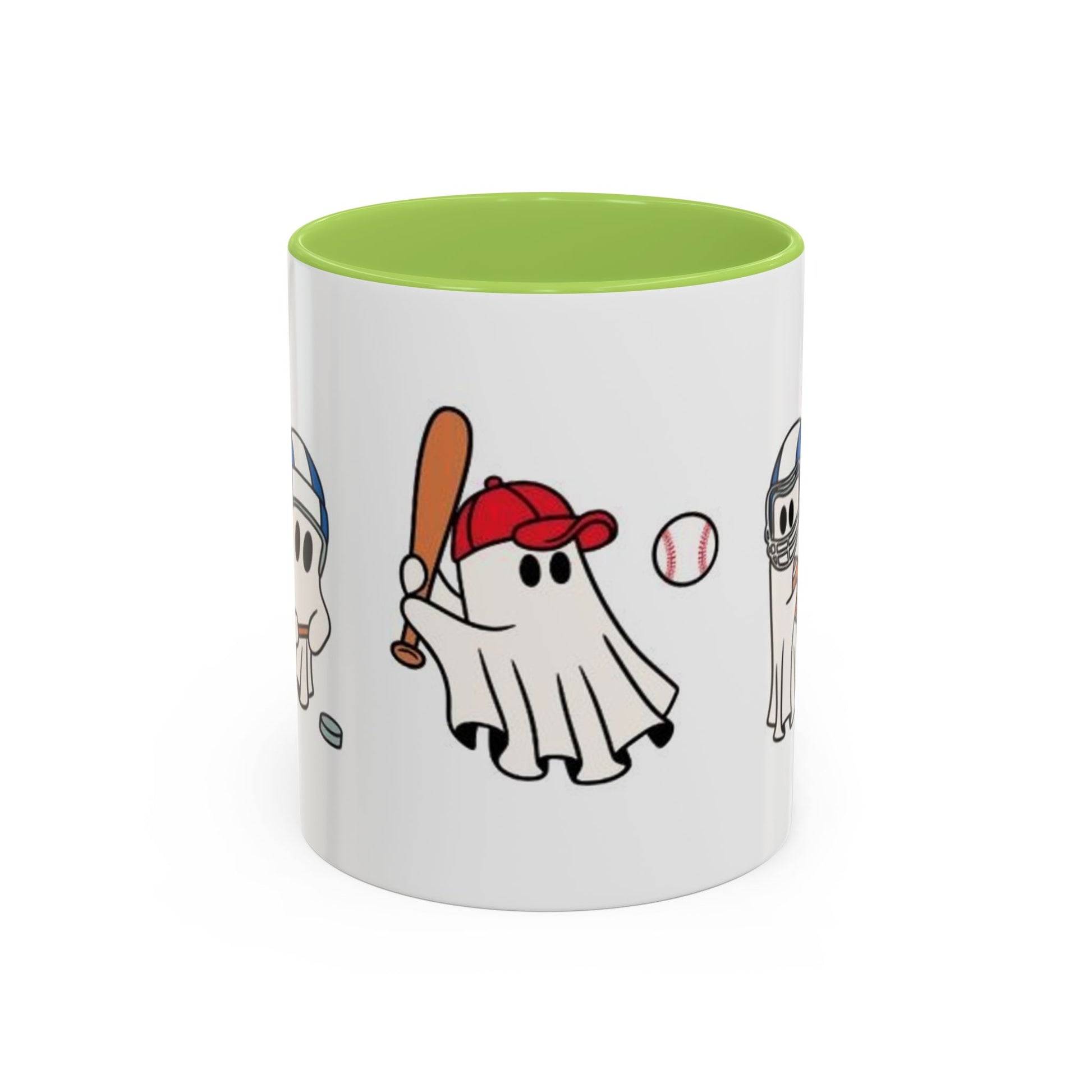 Whimsical Sports Ghost Coffee Mug - Fun Ghost Drawing