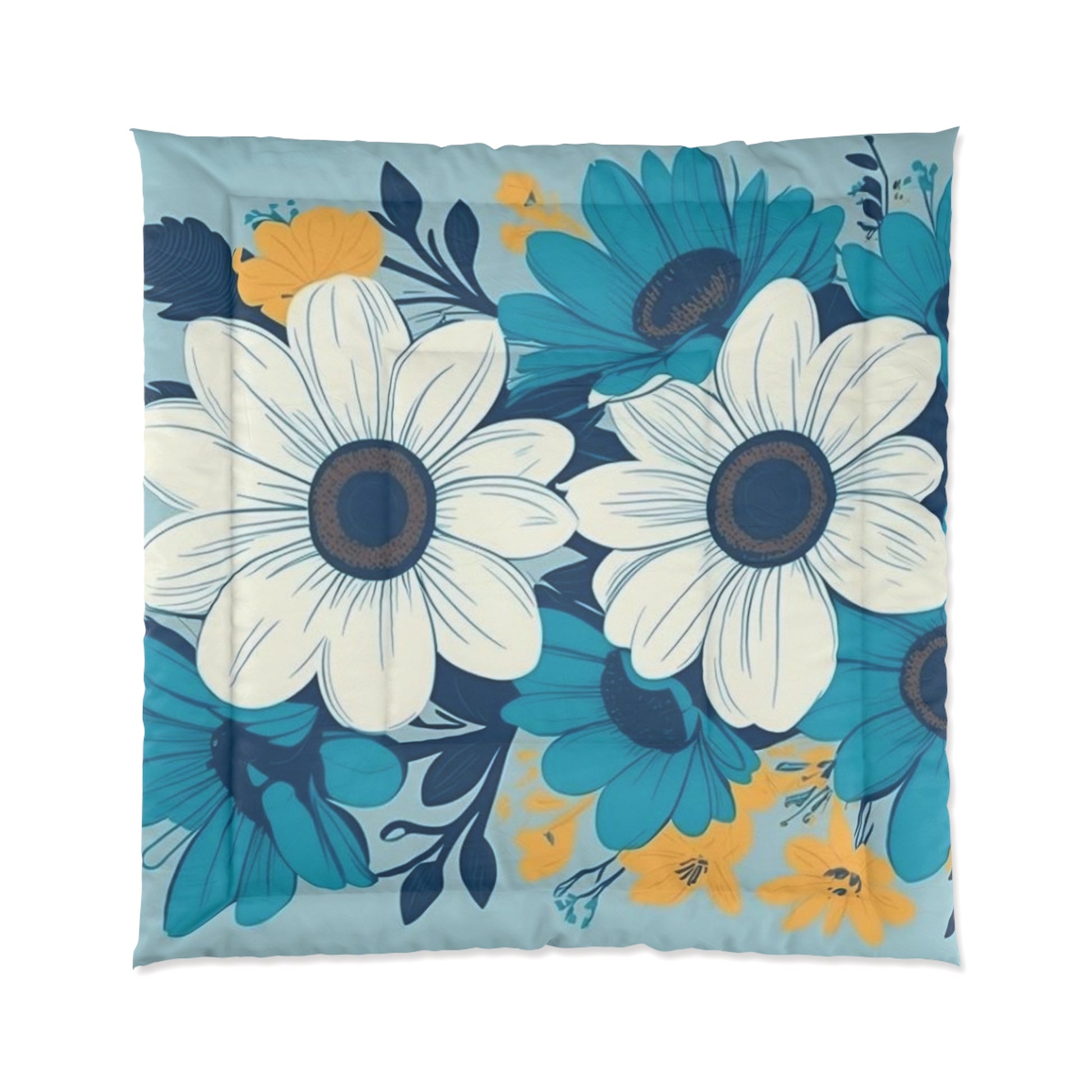 Botanical Floral Comforter - Cozy Bedroom Decor
