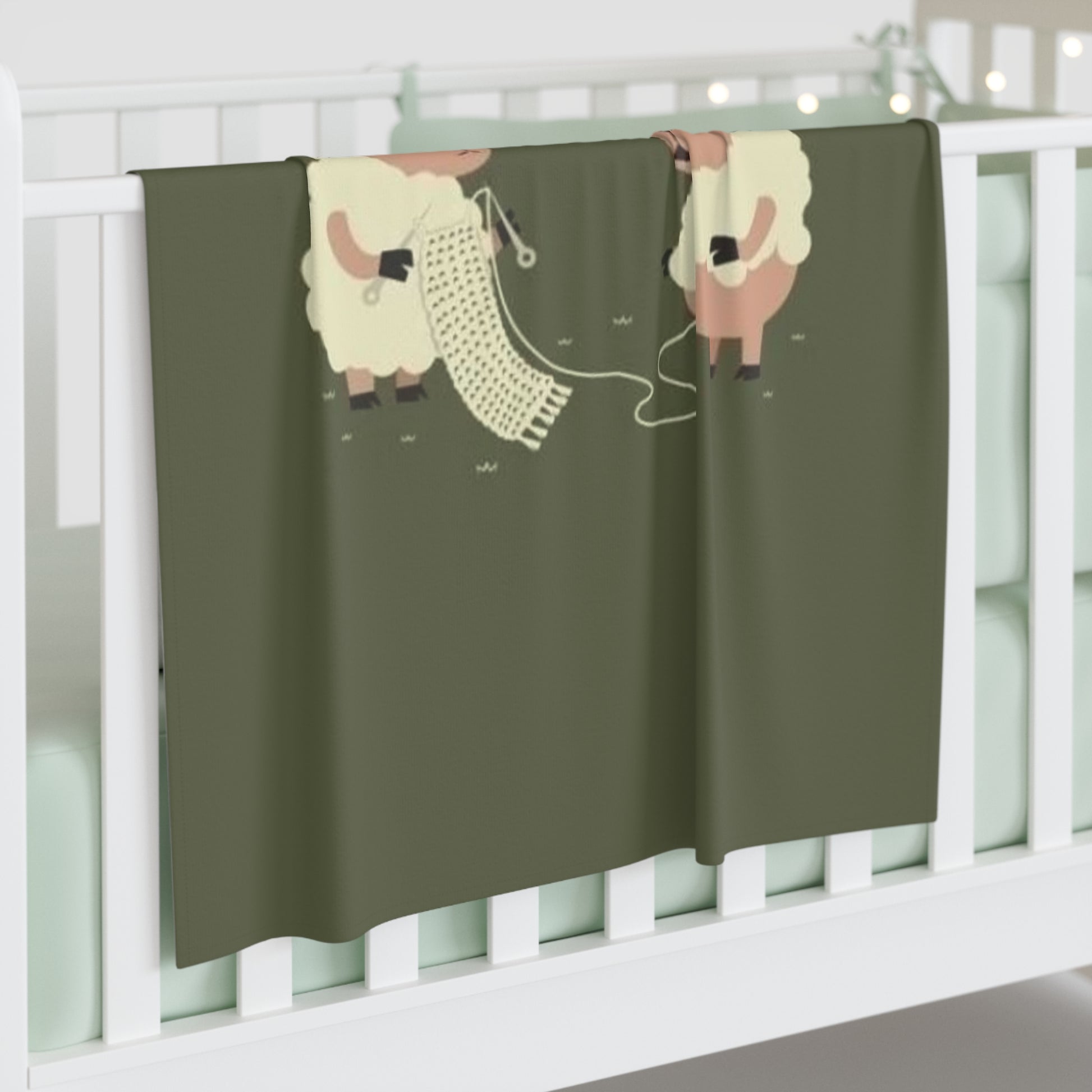 Cute Sheep Baby Swaddle Blanket | Soft Infant Wrap for Newborn