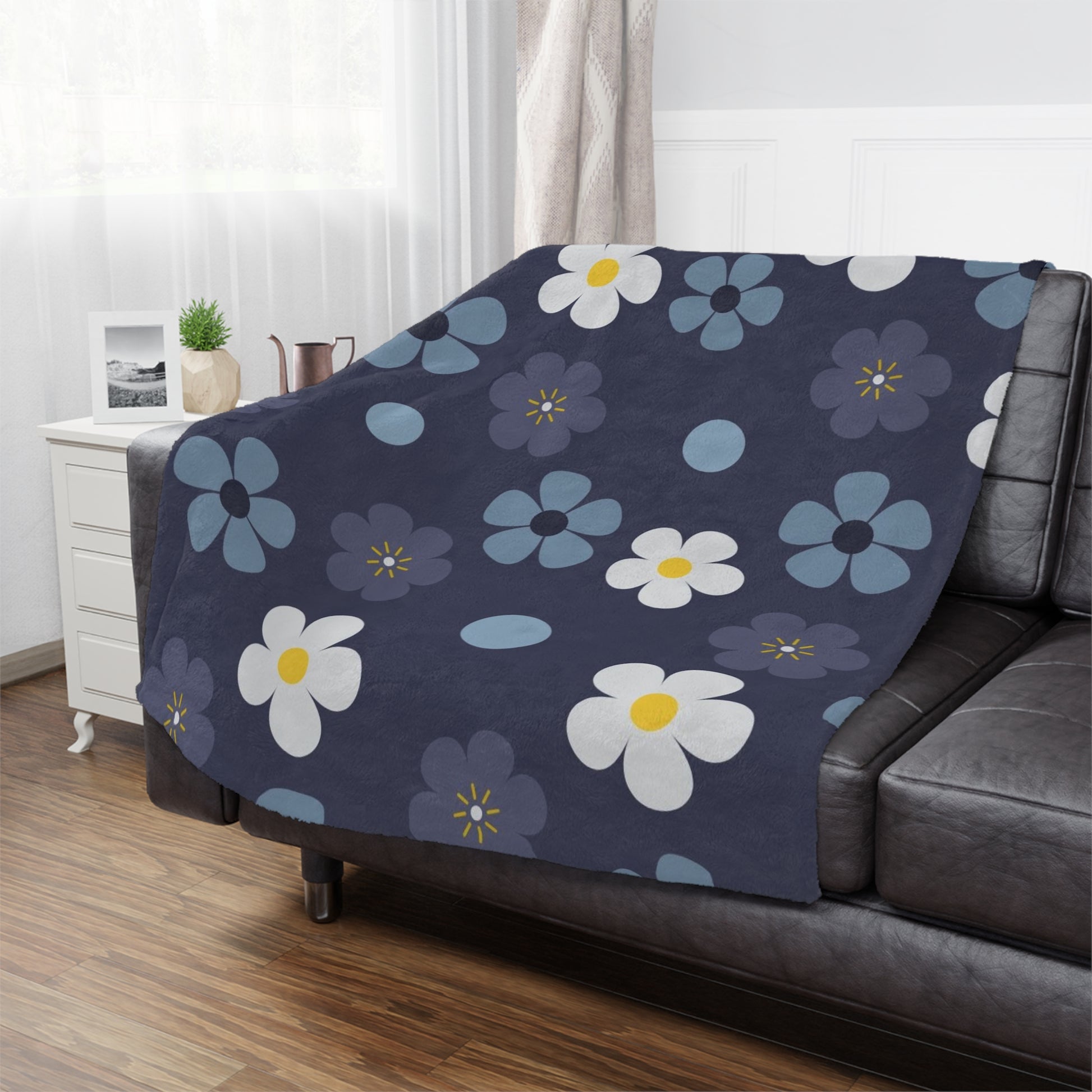Cozy Floral Minky Blanket | Soft Throw for Baby