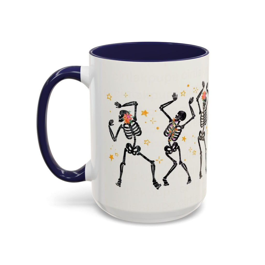 Whimsical Skeleton Dancing Mug - Perfect for Halloween