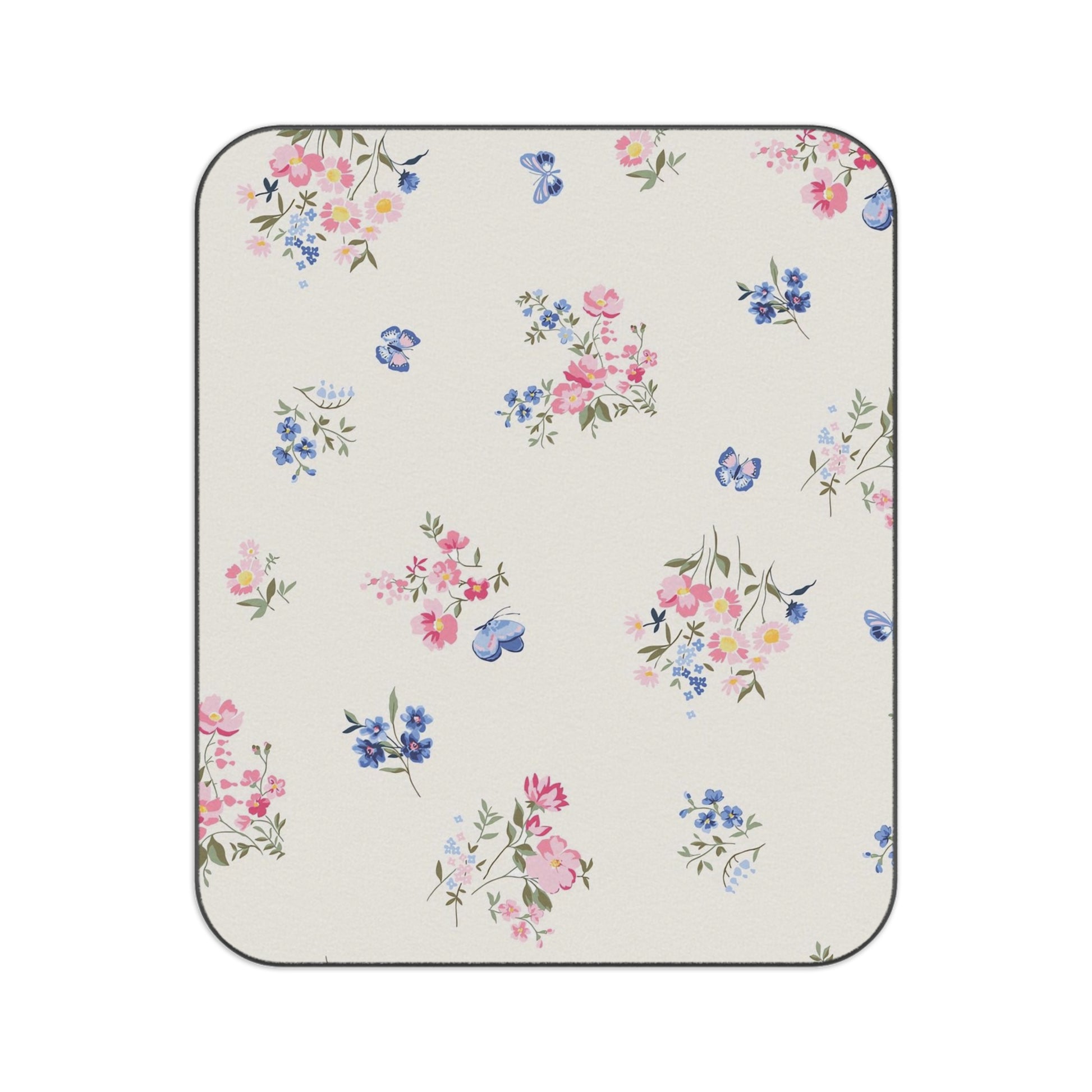Floral Outdoor , Water-Resistant Blanket for Summer Outings