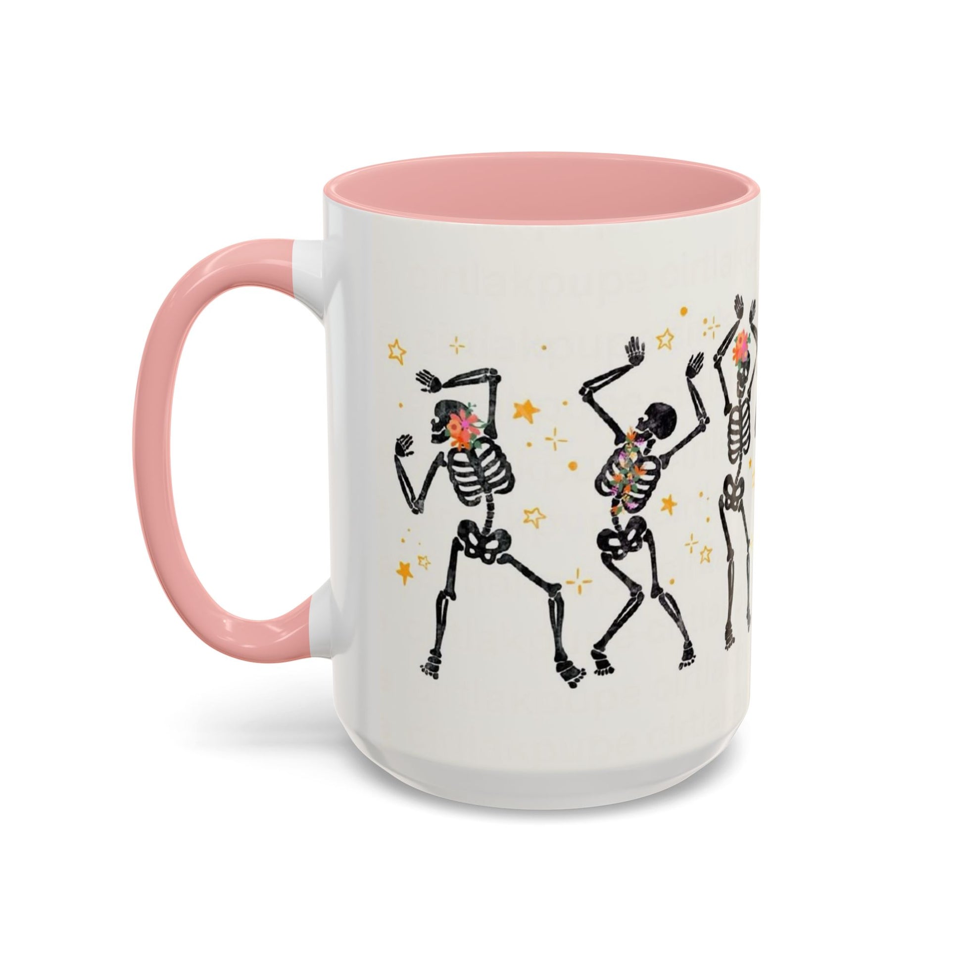 Whimsical Skeleton Dancing Mug - Perfect for Halloween