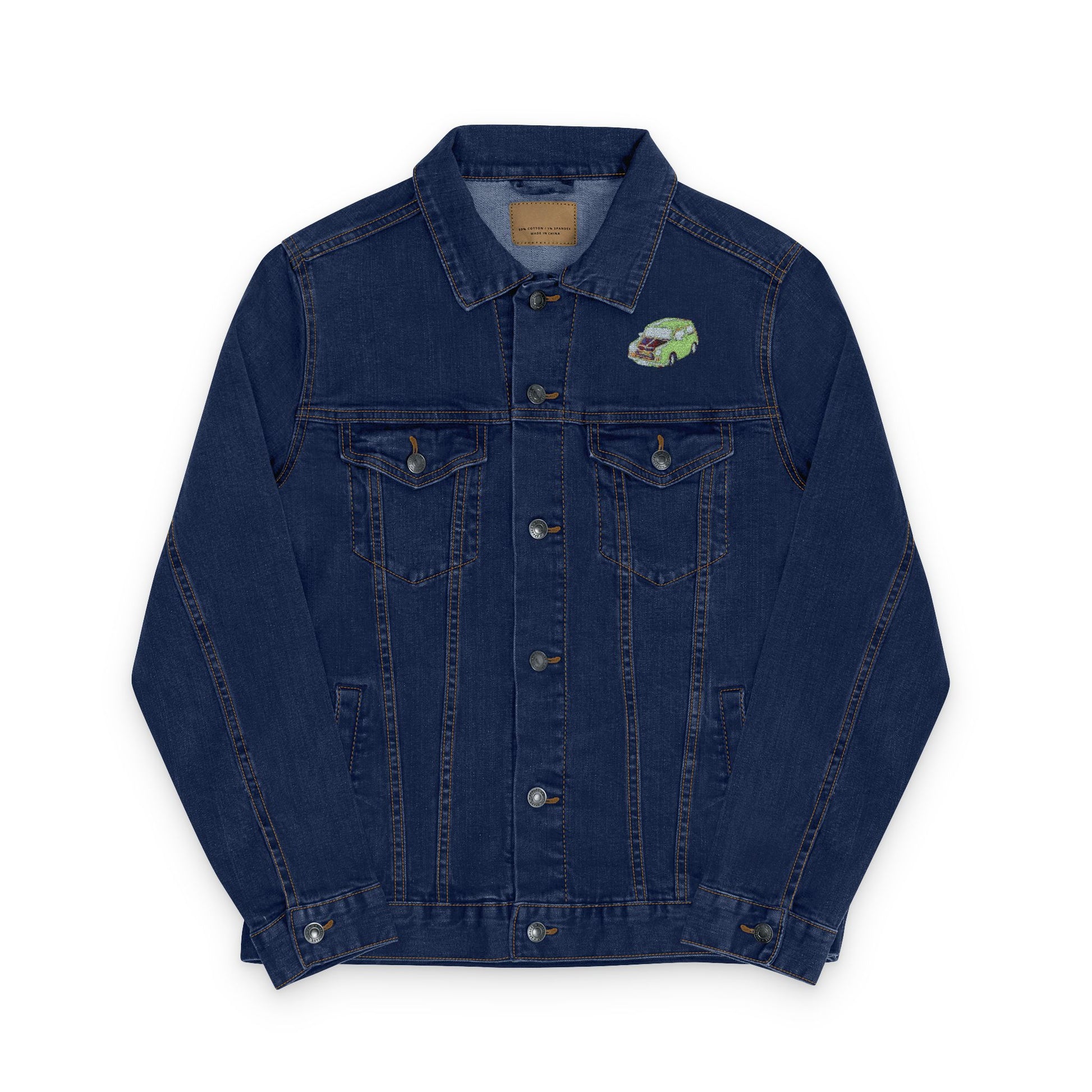 Stylish Unisex Embroidered Denim Jacket