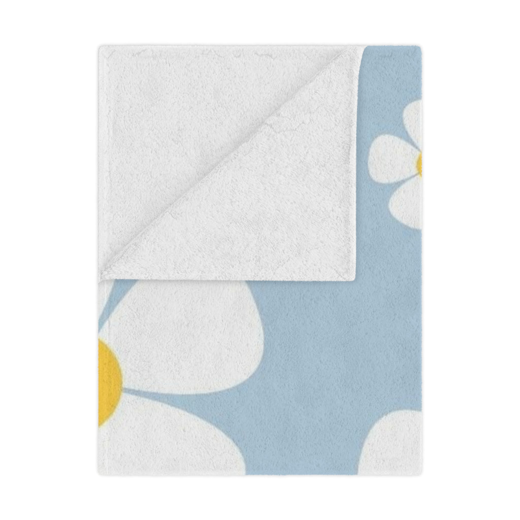 Floral Minky Blanket - Cozy Throw Blanket for Kids