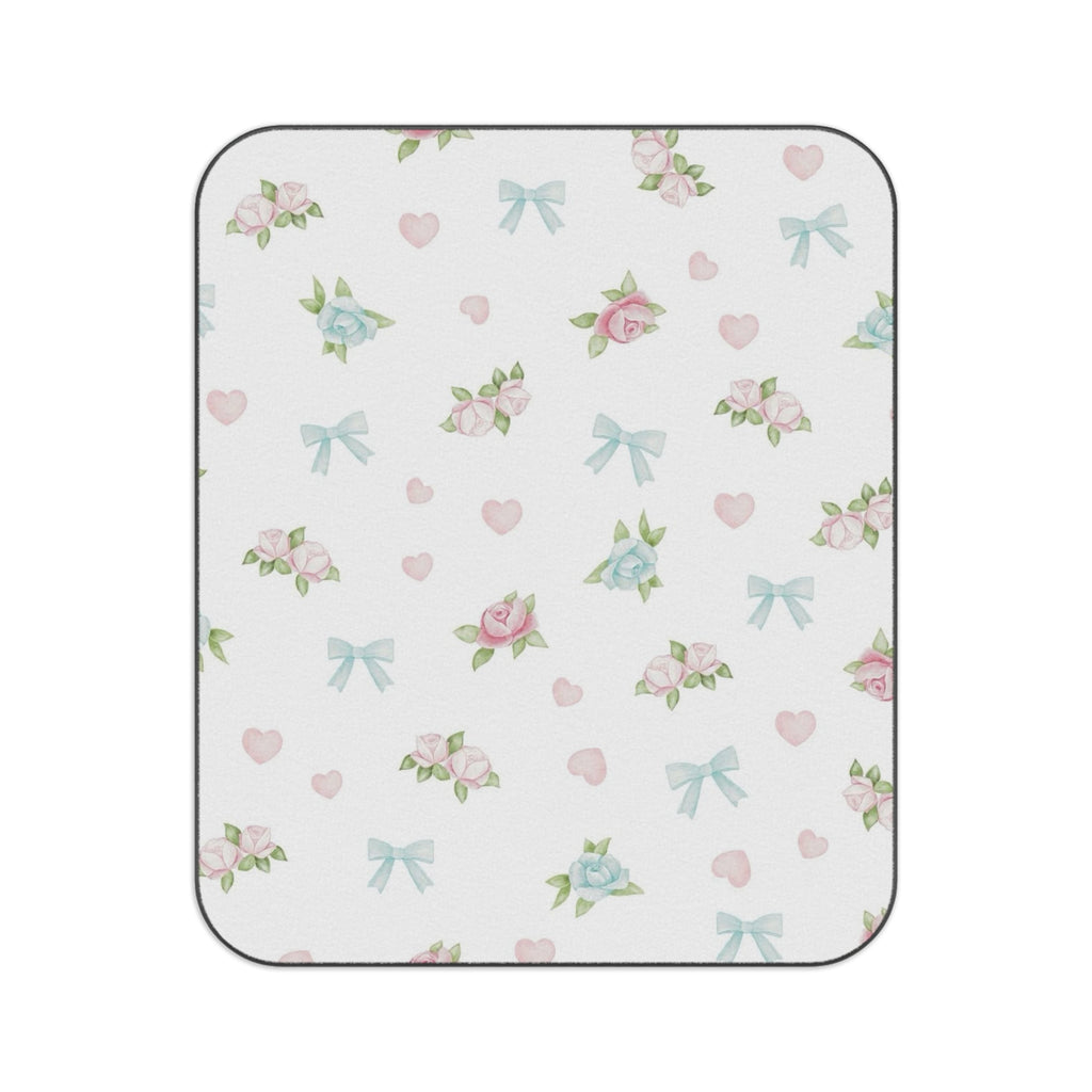 Charming Floral Picnic Blanket, Vintage Outdoor Mat