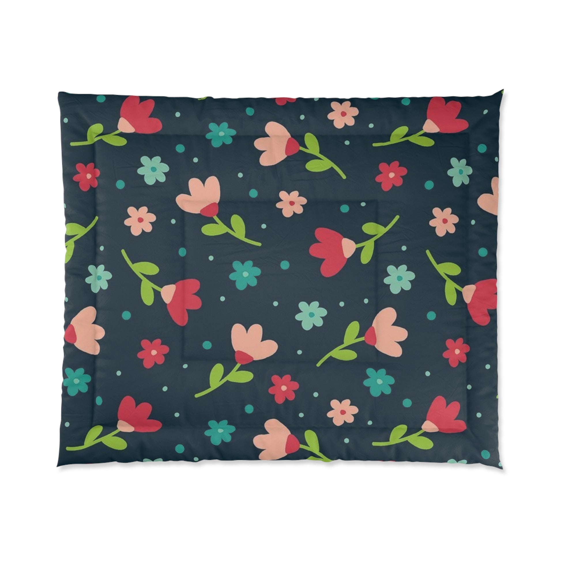 Floral Comforter -  Cozy Bedding Set