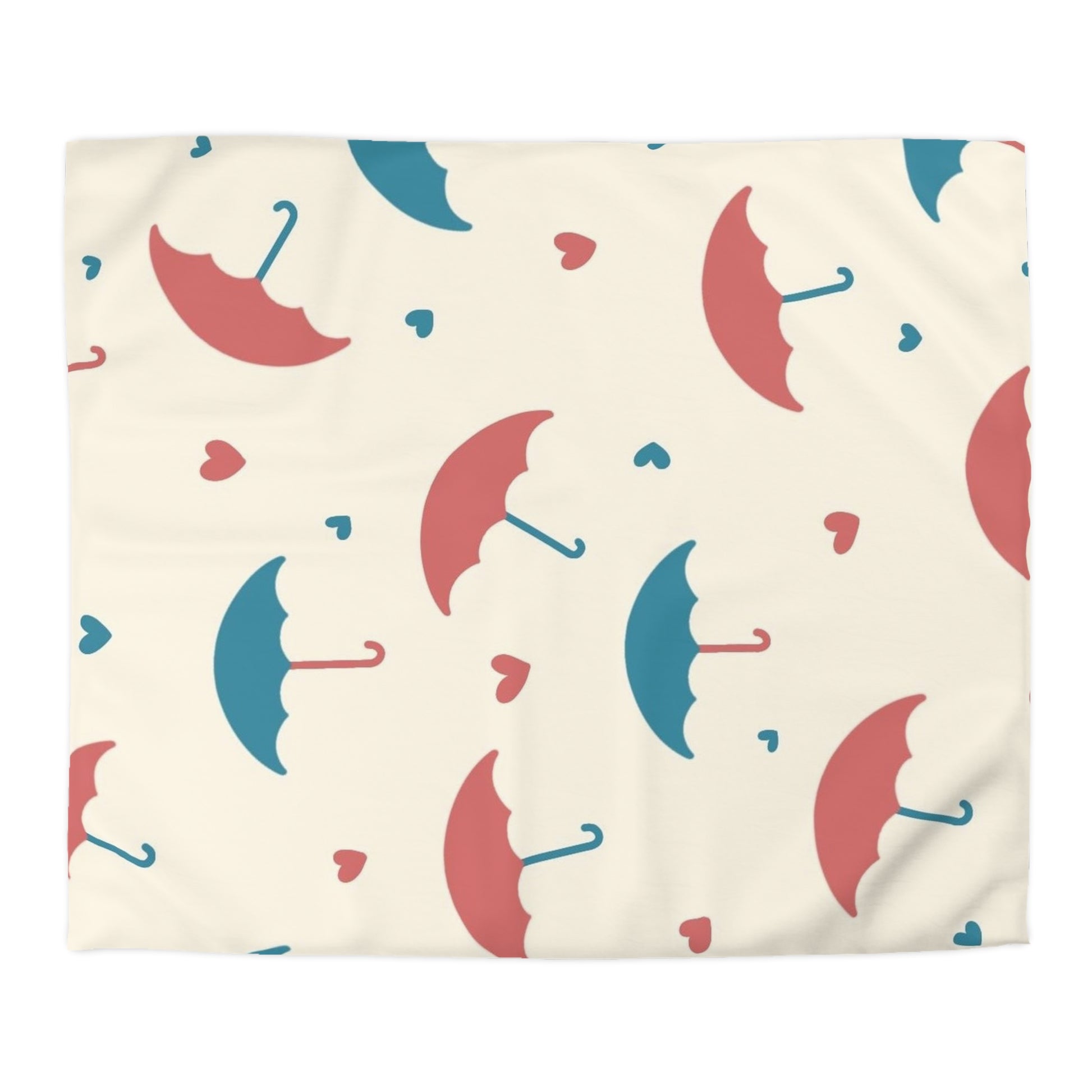 Charming Umbrella Microfiber Duvet Cover