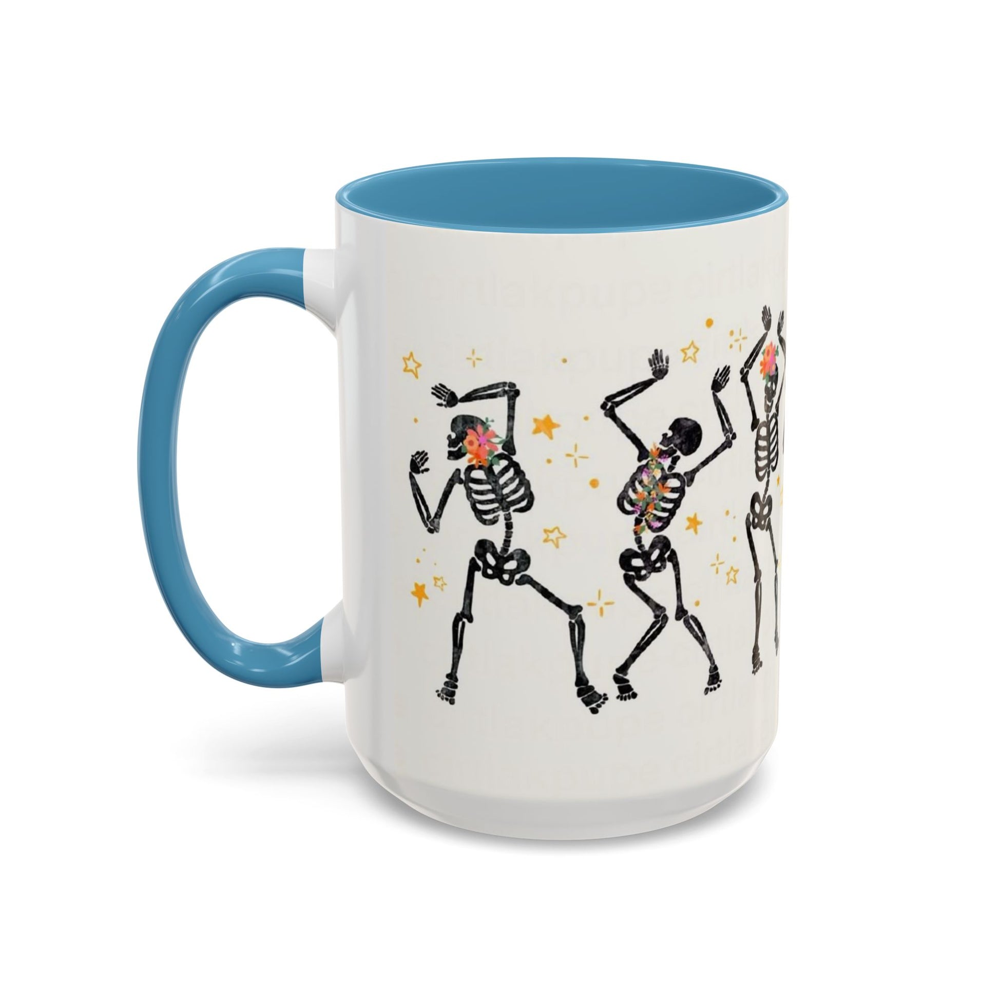 Whimsical Skeleton Dancing Mug - Perfect for Halloween