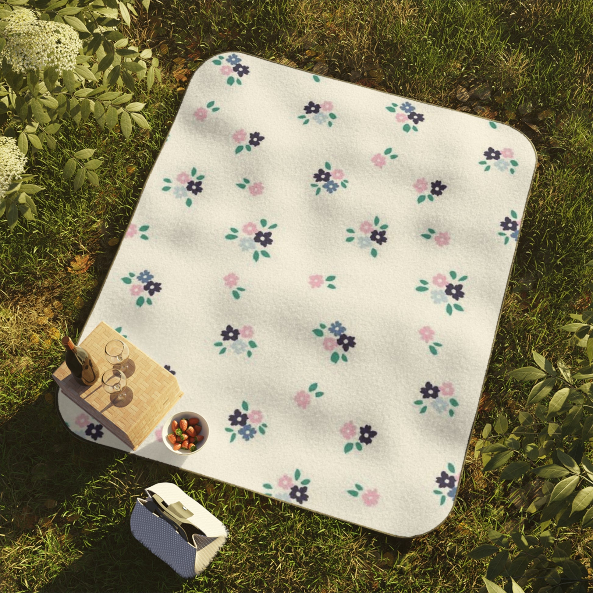 Floral Picnic Blanket - Cozy Outdoor throw