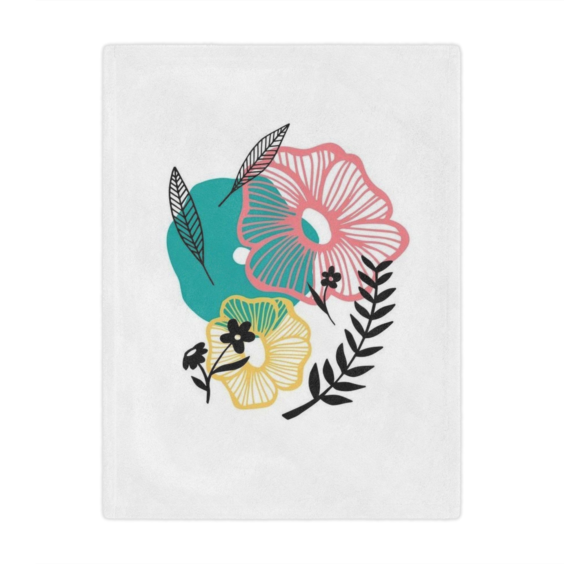 Floral Minky Blanket - Cozy Throw - Nursery Decor