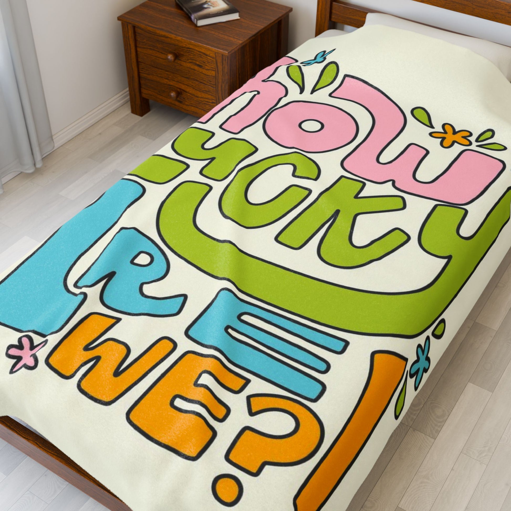 Lucky Charm Velveteen Plush Blanket