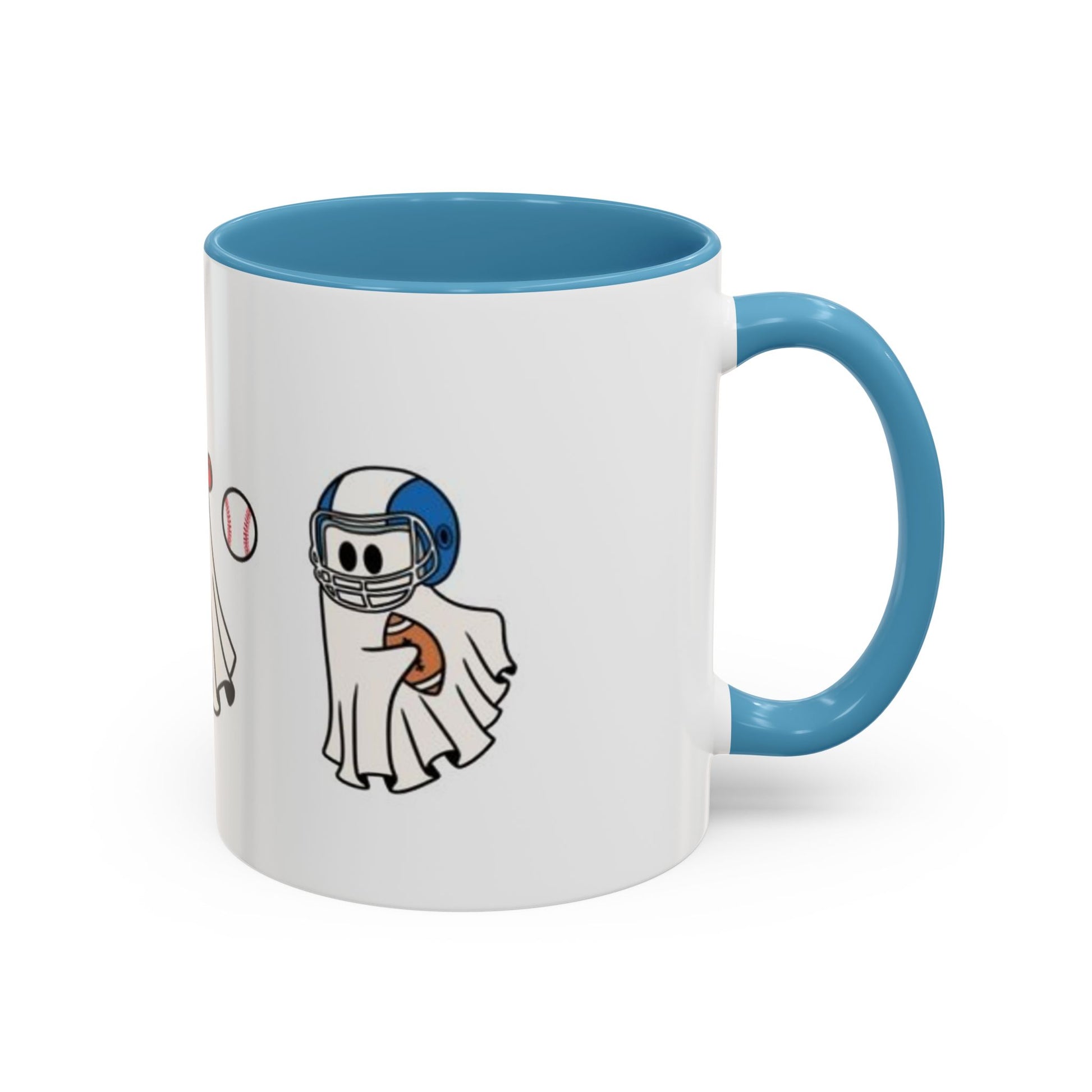 Whimsical Sports Ghost Coffee Mug - Fun Ghost Drawing