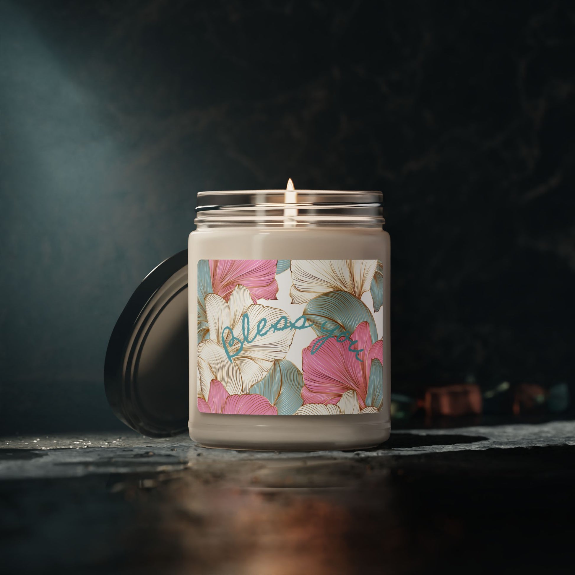 Tropical Floral Scented Soy Candle