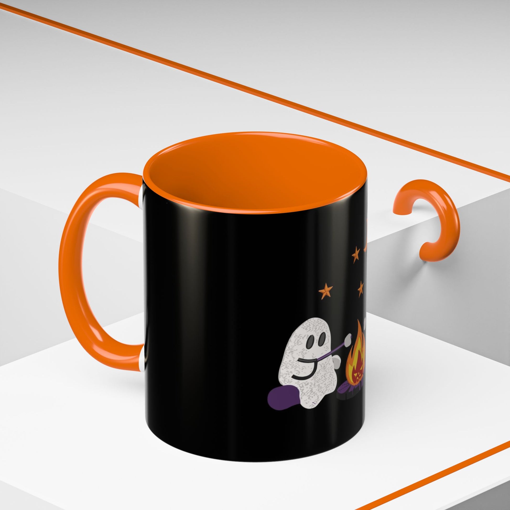 Ghostly Campfire Accent Coffee Mug - Halloween Decor