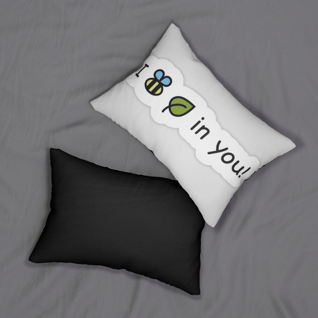 Inspirational Lumbar Pillow | I Bee Leaf in You