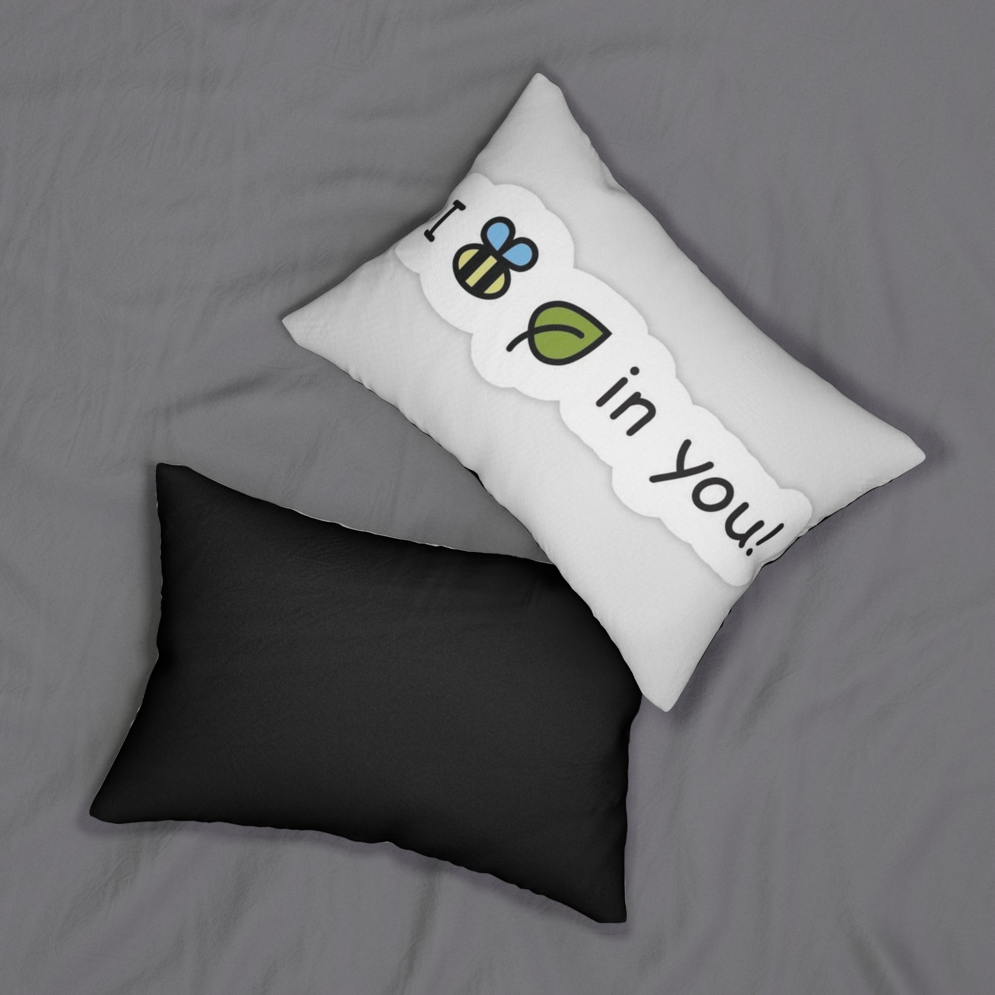 Inspirational Lumbar Pillow | I Bee Leaf in You