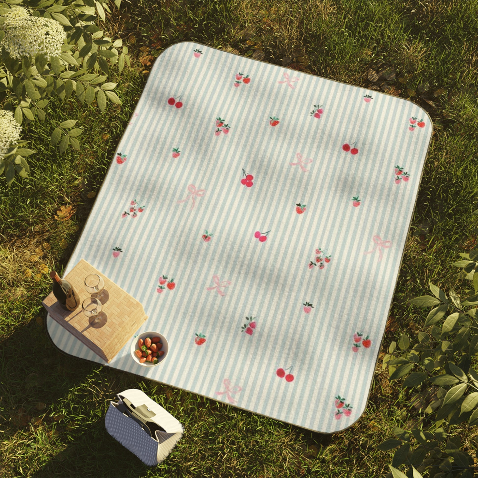 Charming Picnic Blanket - Floral Design