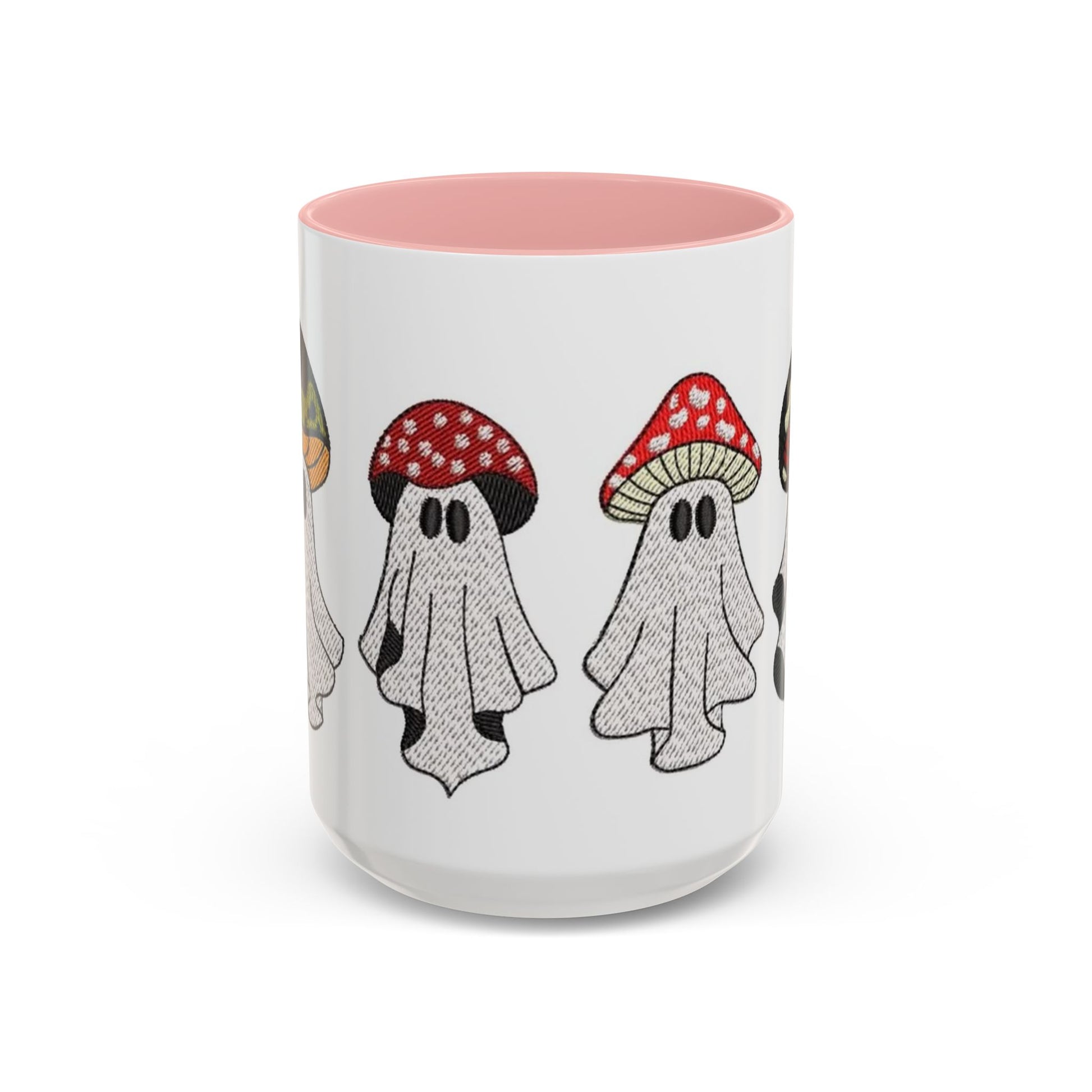 Whimsical Ghost & Mushroom Coffee Mug