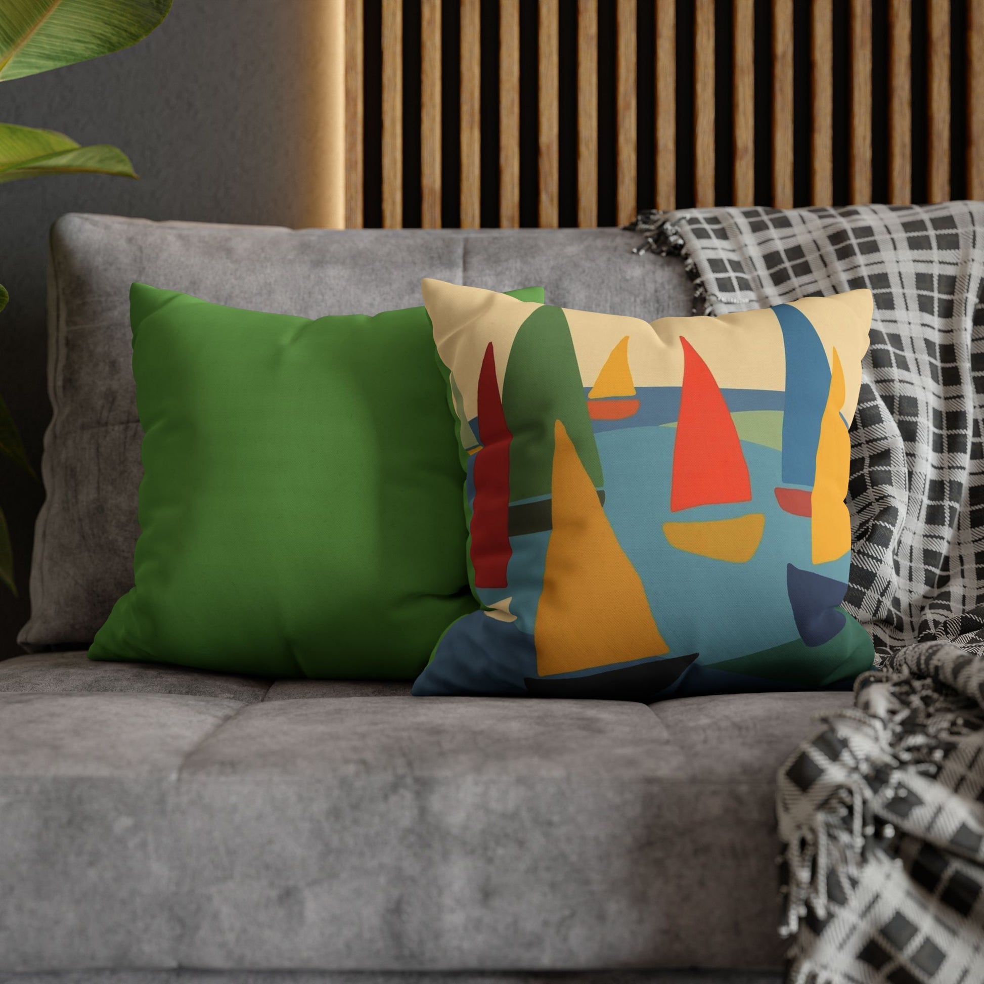 Colorful Sailboat Pillowcase