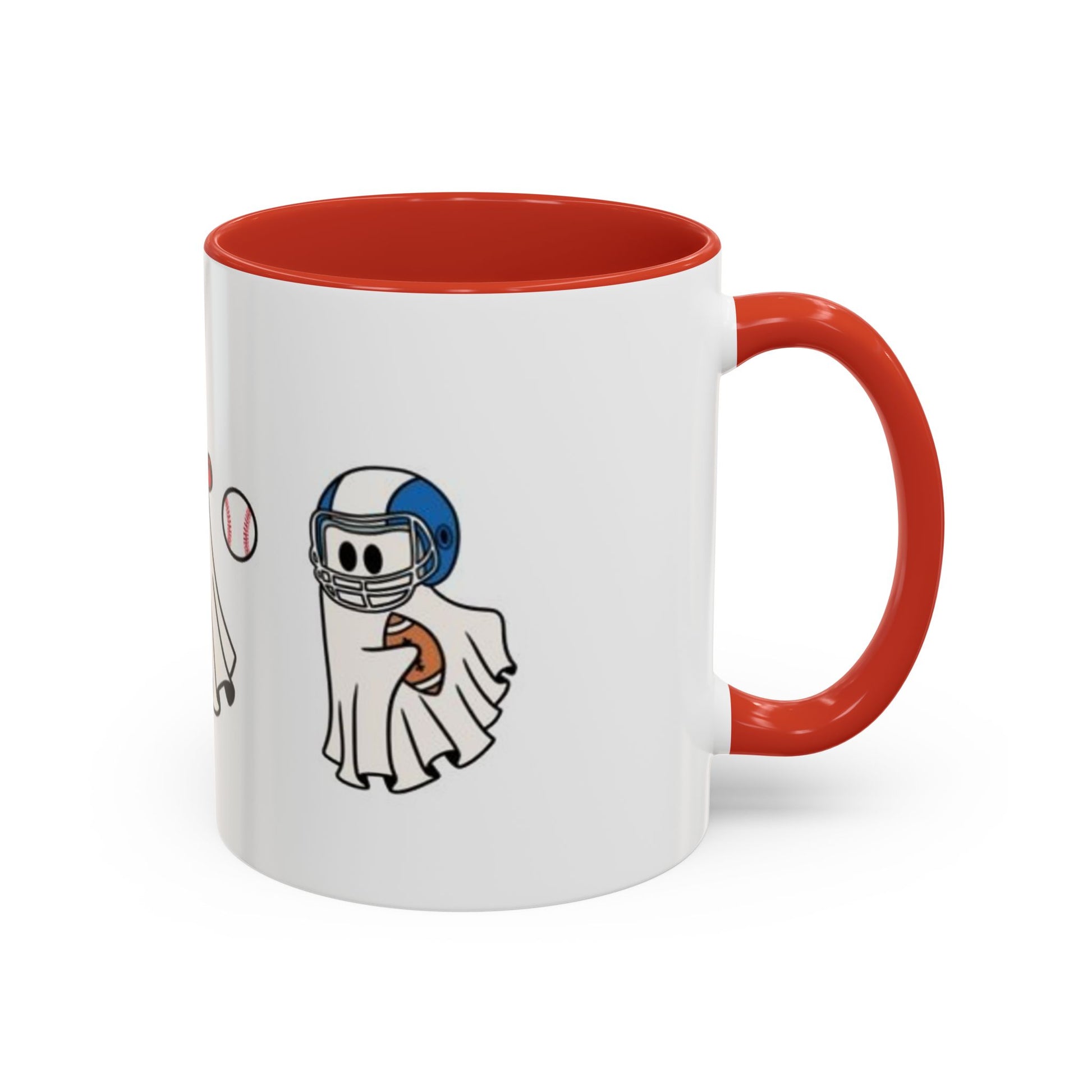 Whimsical Sports Ghost Coffee Mug - Fun Ghost Drawing