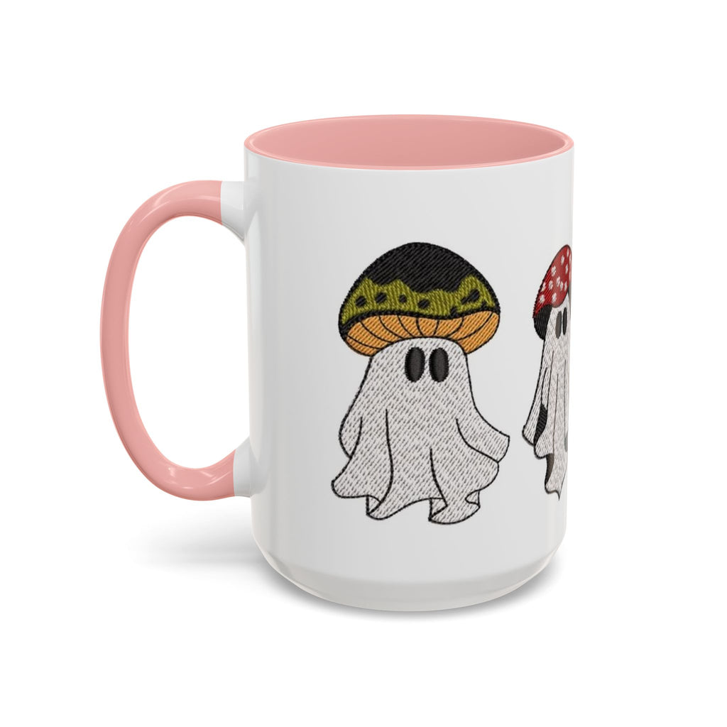 Whimsical Ghost & Mushroom Coffee Mug