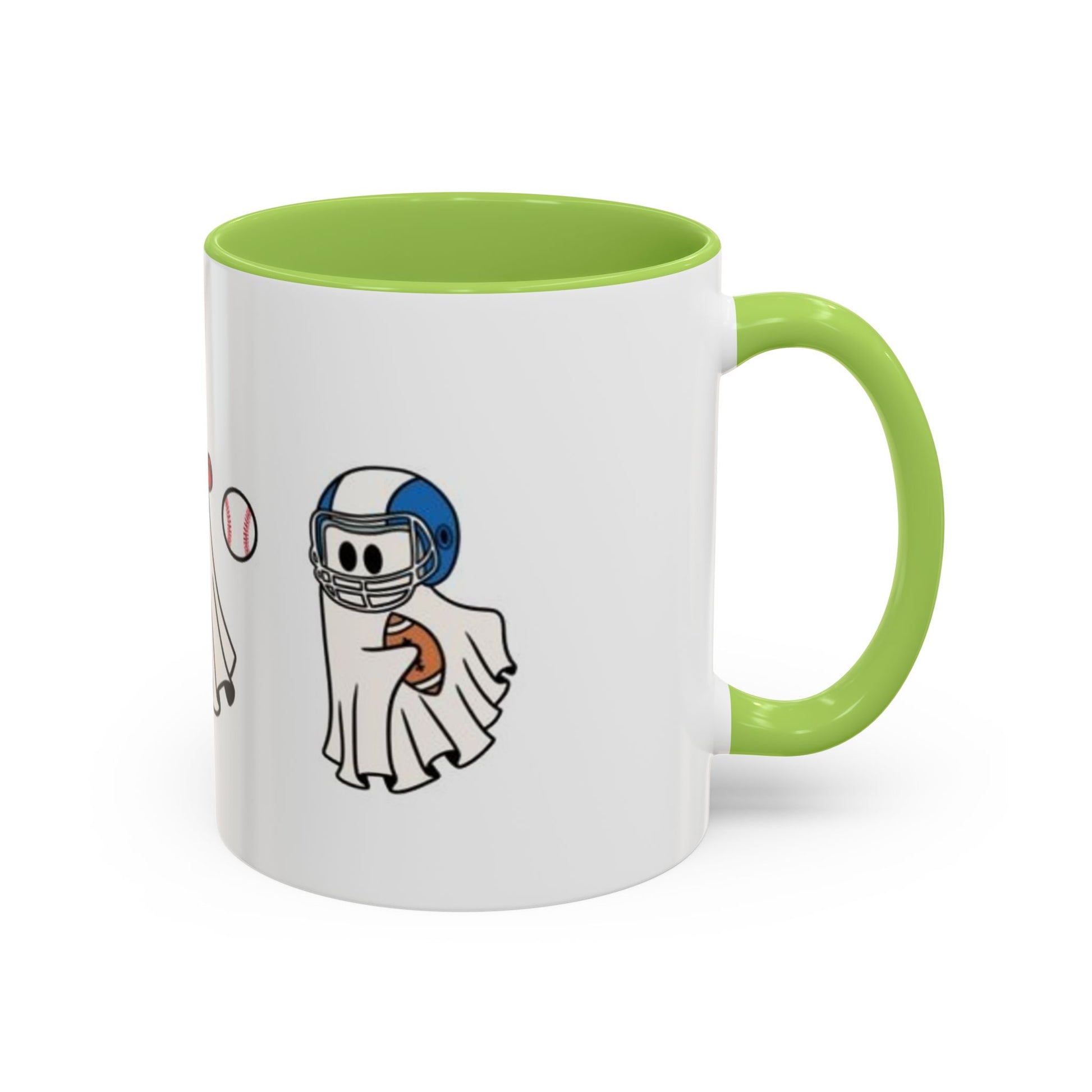 Whimsical Sports Ghost Coffee Mug - Fun Ghost Drawing
