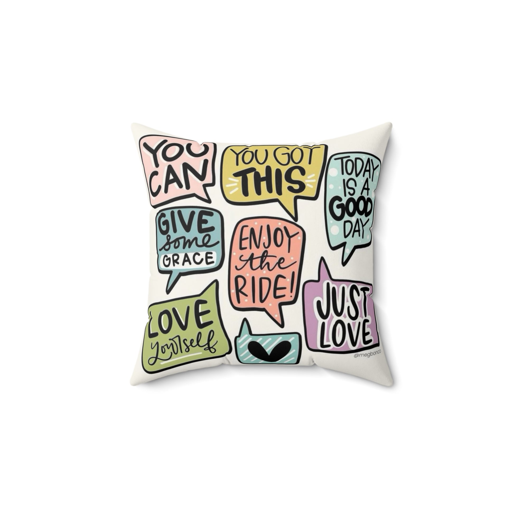 Motivational Square Decorative Cushion