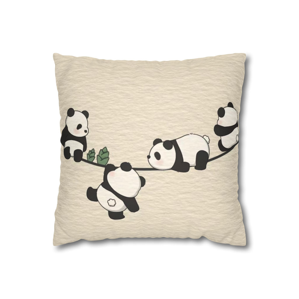 Panda Decor Pillowcase - Cozy Home Accent
