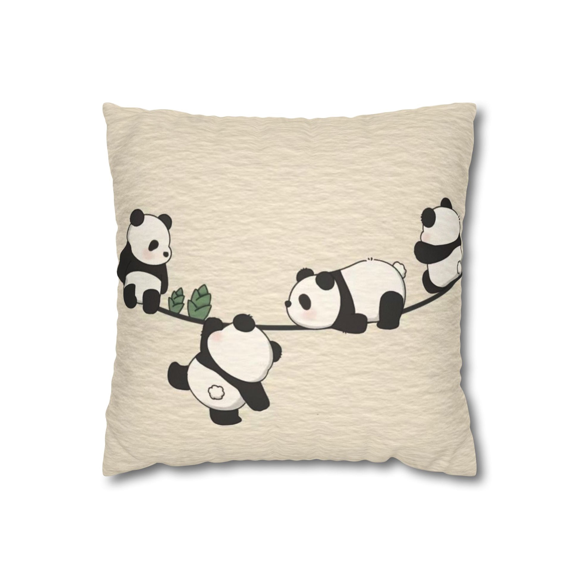 Panda Decor Pillowcase - Cozy Home Accent