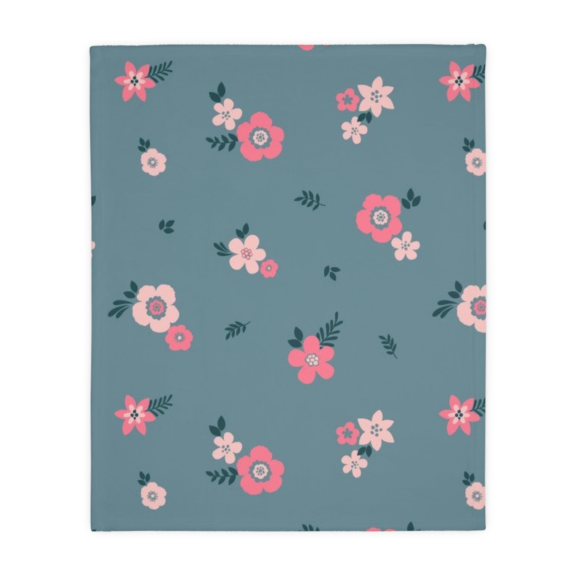 Floral Velveteen Microfiber Blanket – Cozy Home Decor
