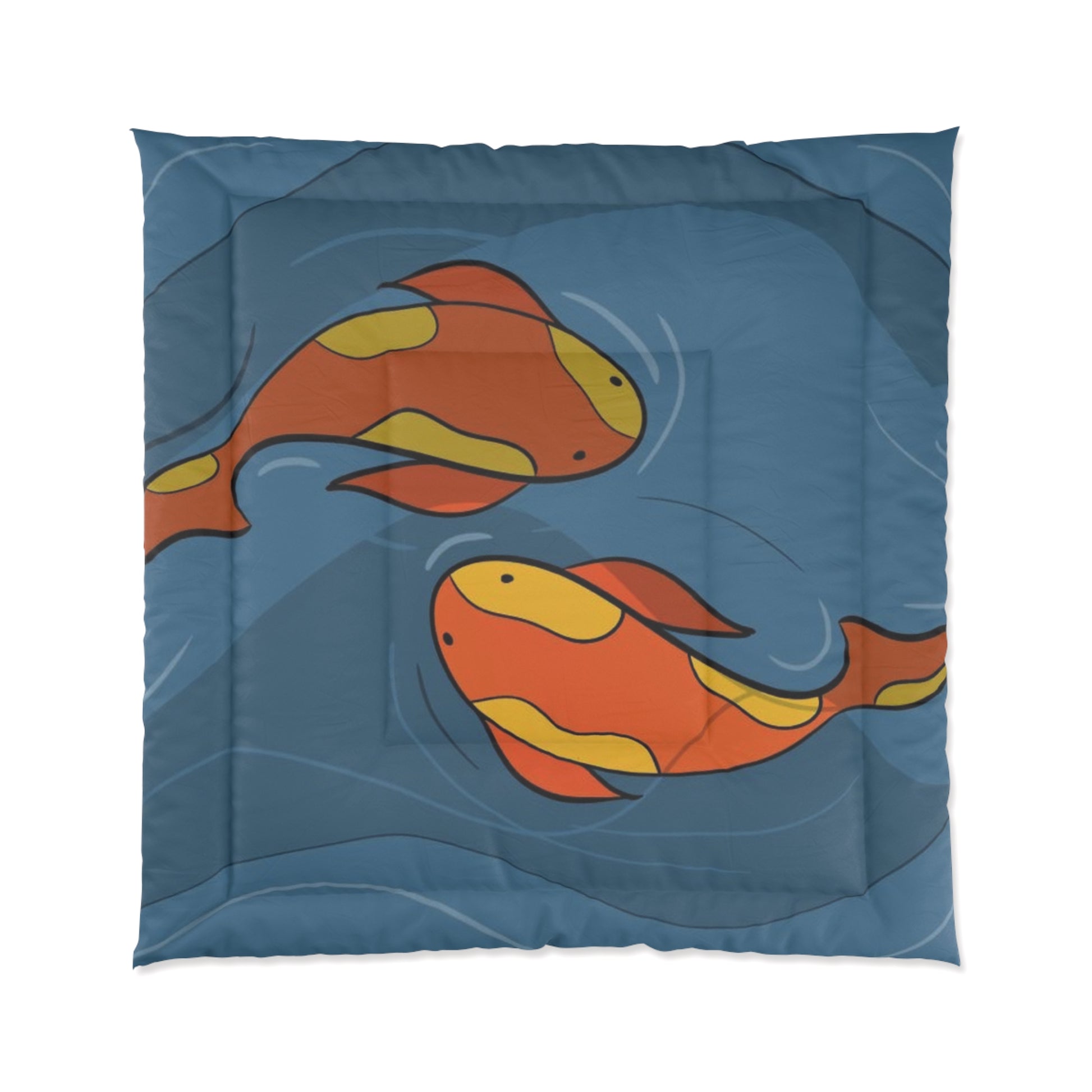 Tranquil Koi Fish Comforter | Unique Bedroom Decor