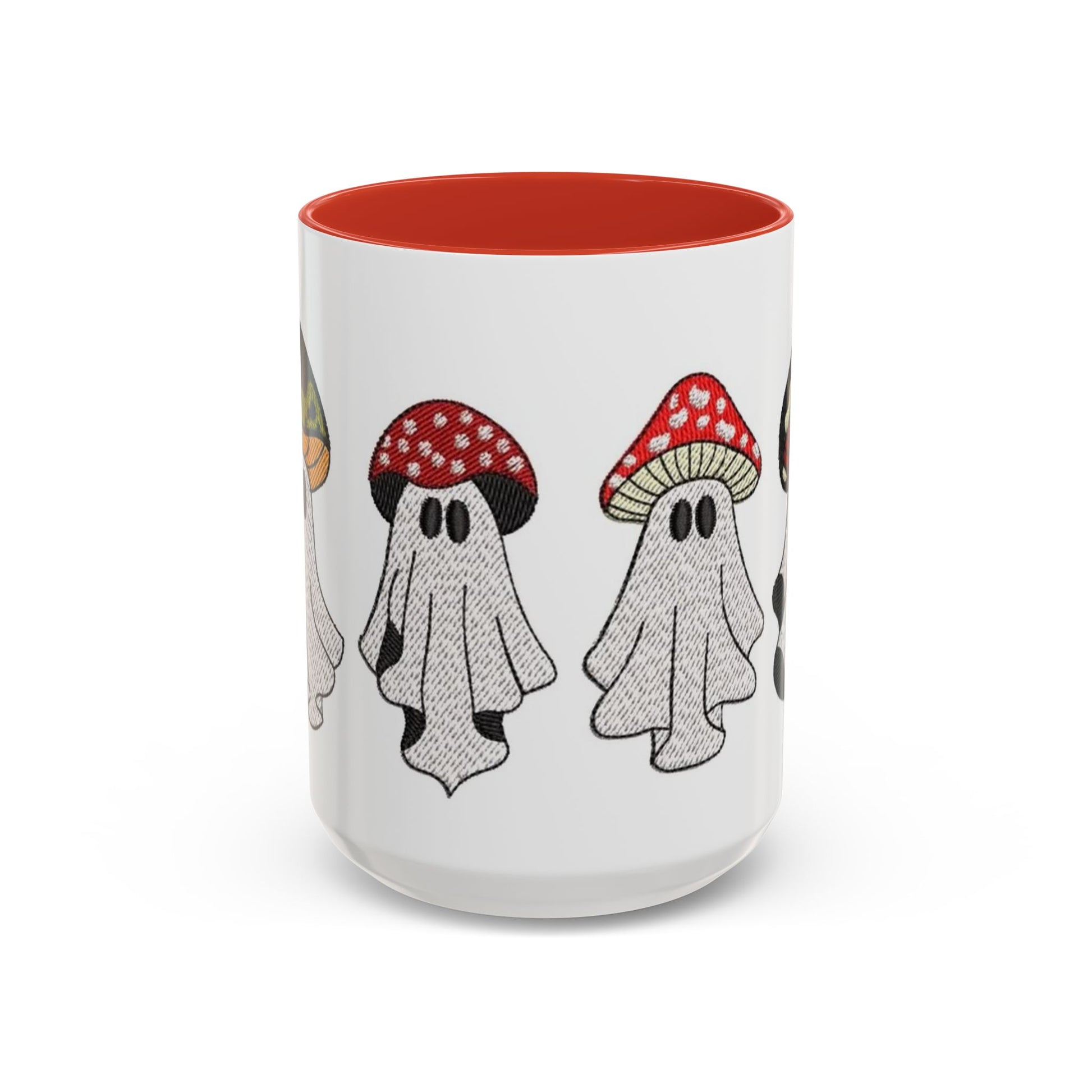 Whimsical Ghost & Mushroom Coffee Mug