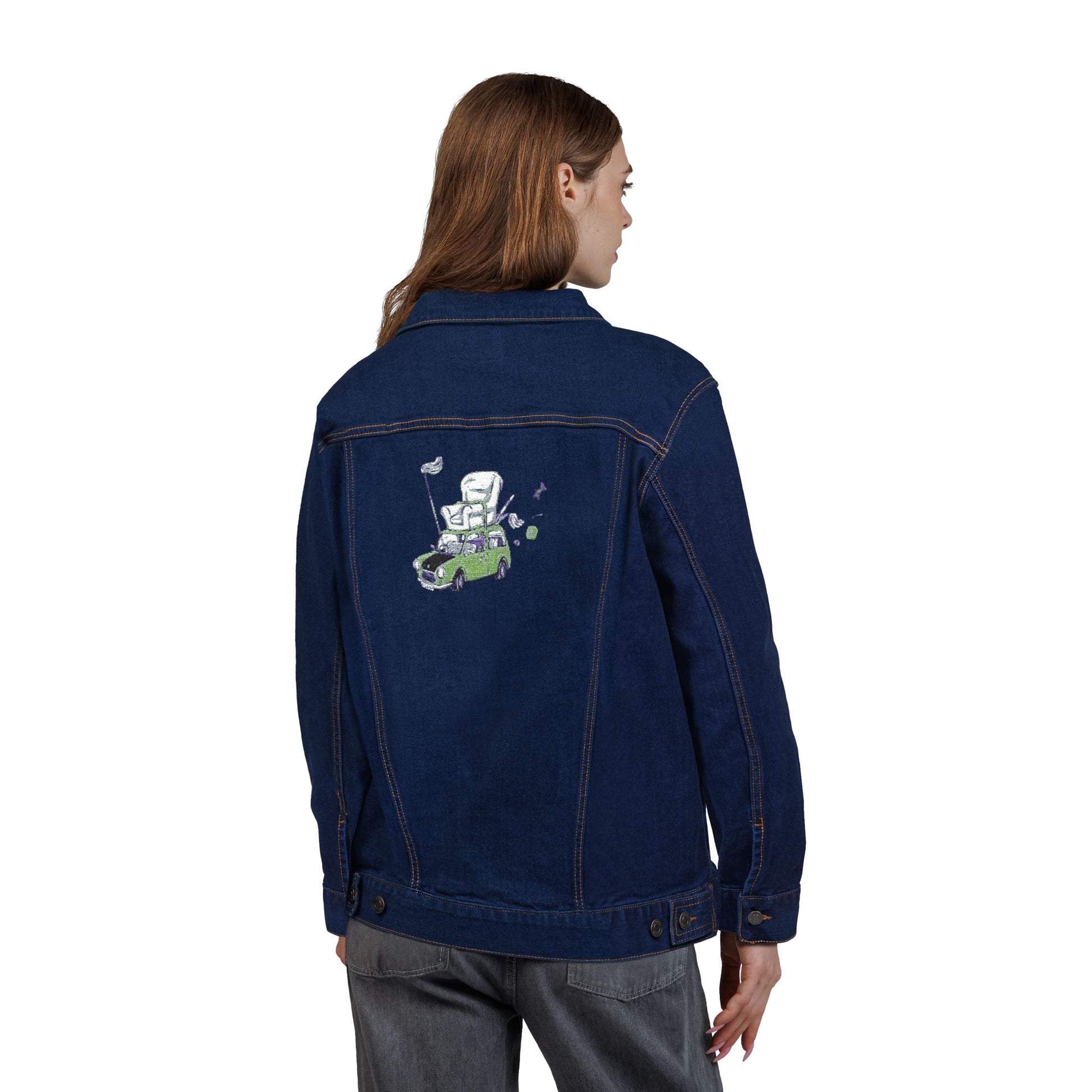 Stylish Unisex Embroidered Denim Jacket