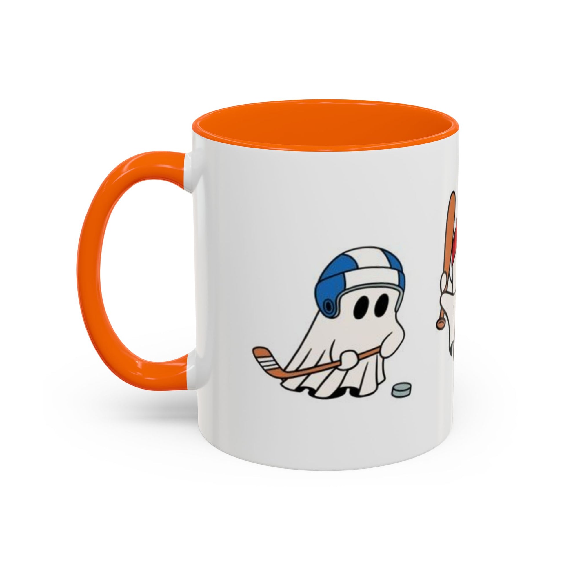 Whimsical Sports Ghost Coffee Mug - Fun Ghost Drawing