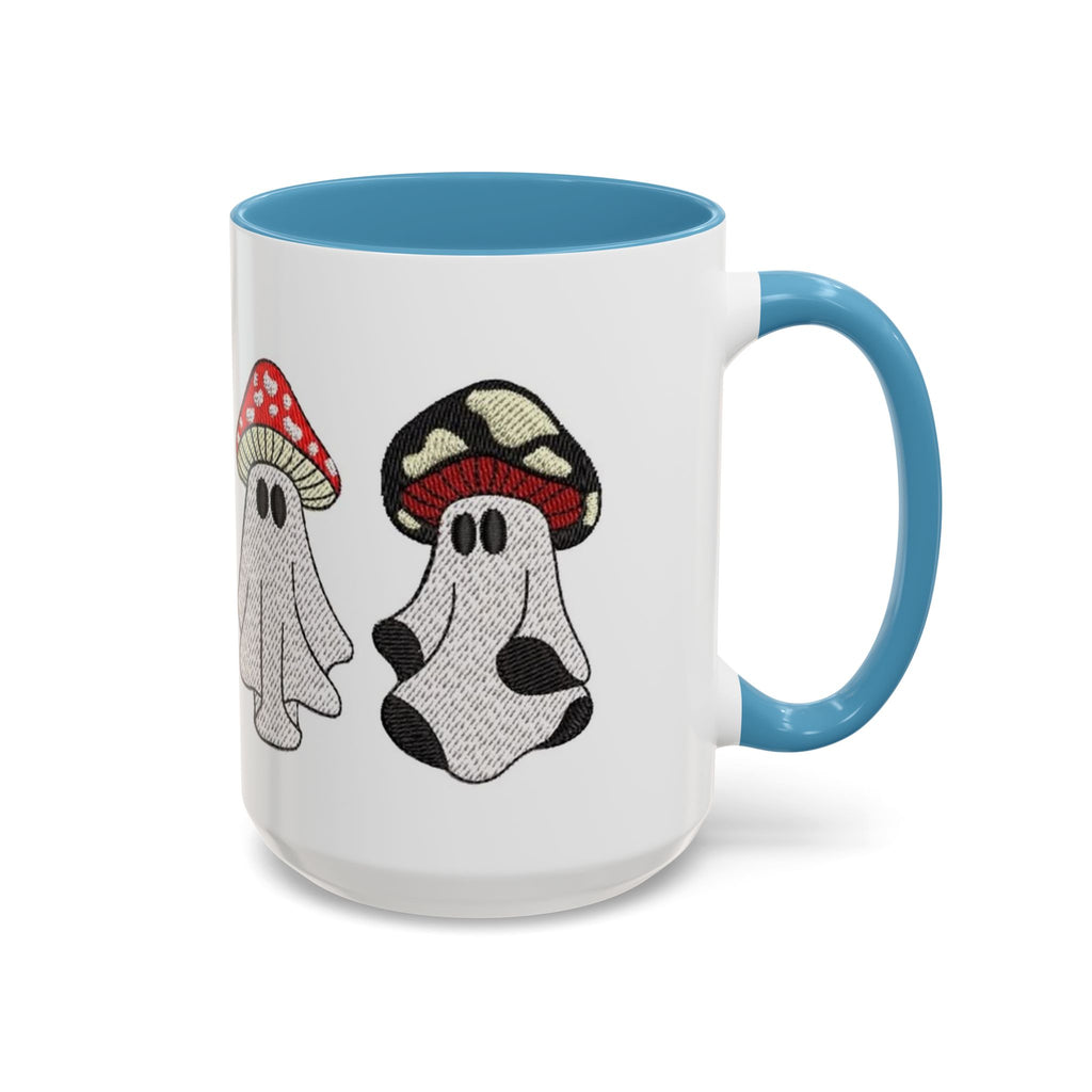 Whimsical Ghost & Mushroom Coffee Mug